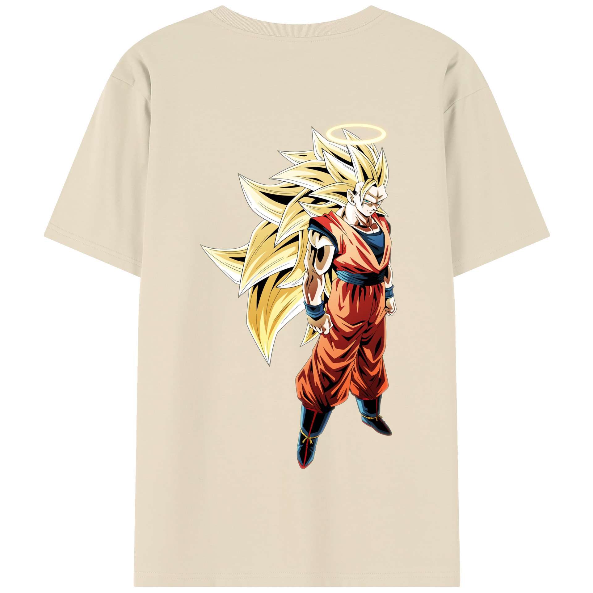 （画像用） ドラゴンボール 孫悟空（そん ごくう）Son Goku カカロット DRAGON BALL Kakarotto 綿100％半袖Tシャツ（背面プリント）