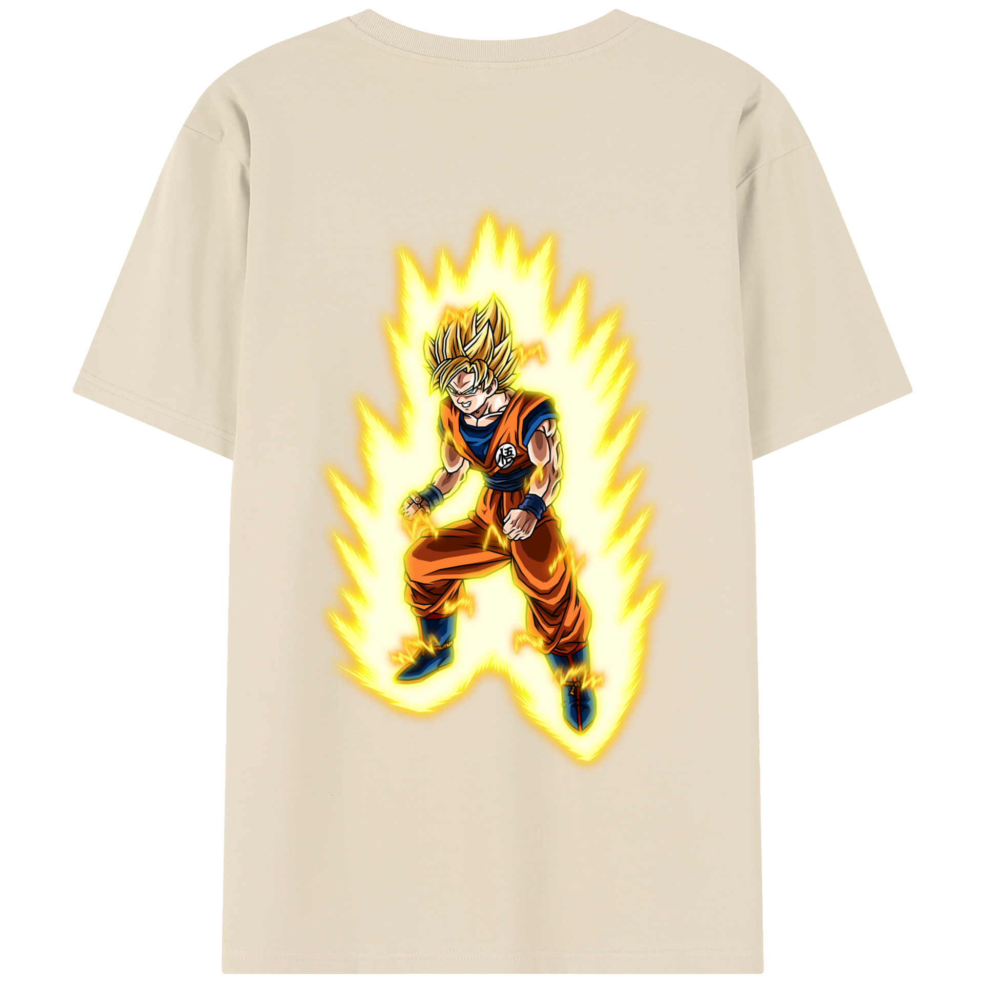 （画像用） ドラゴンボール 孫悟空（そん ごくう）Son Goku カカロット DRAGON BALL Kakarotto 綿100％半袖Tシャツ（背面プリント）