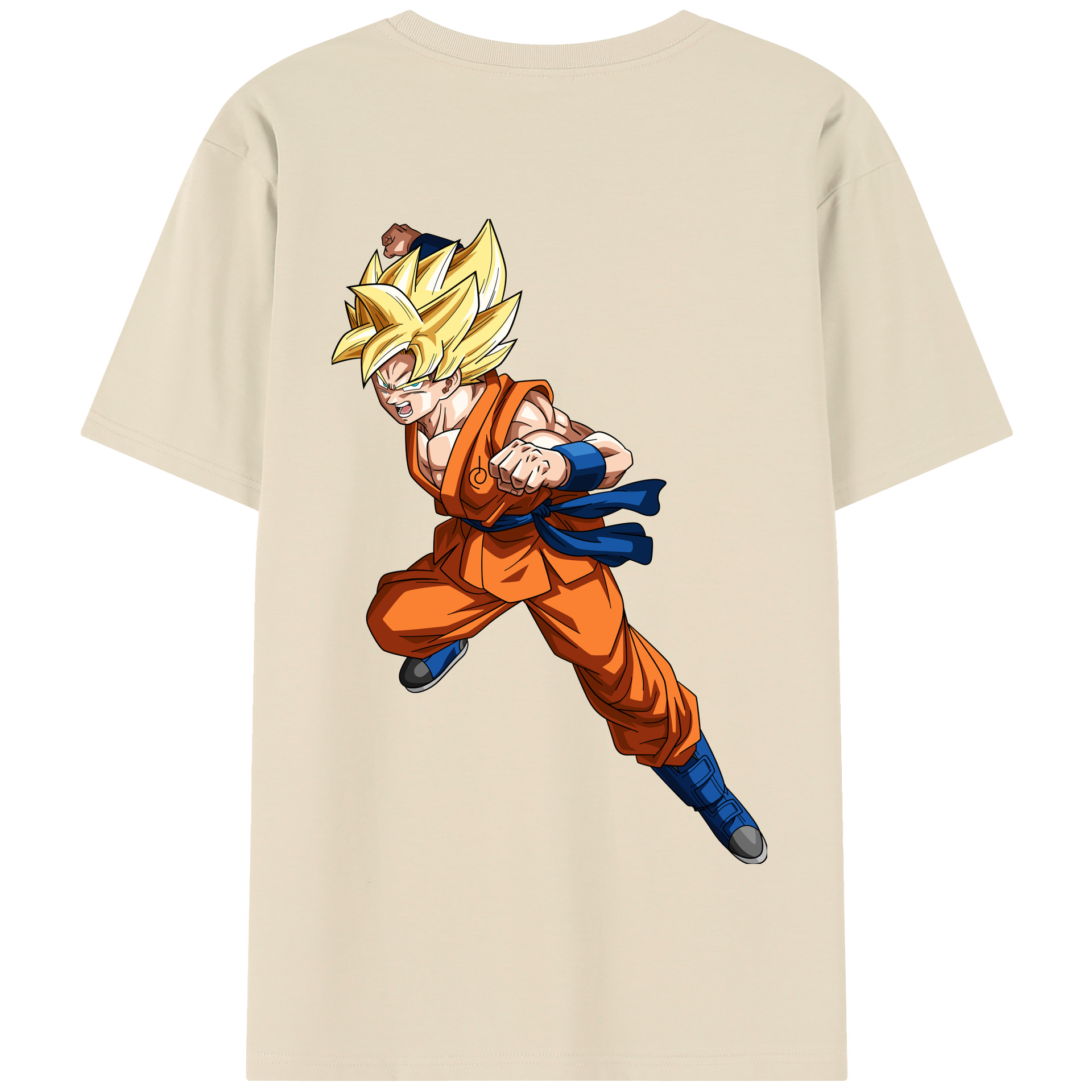 （画像用） ドラゴンボール 孫悟空（そん ごくう）Son Goku カカロット DRAGON BALL Kakarotto 綿100％半袖Tシャツ（背面プリント）