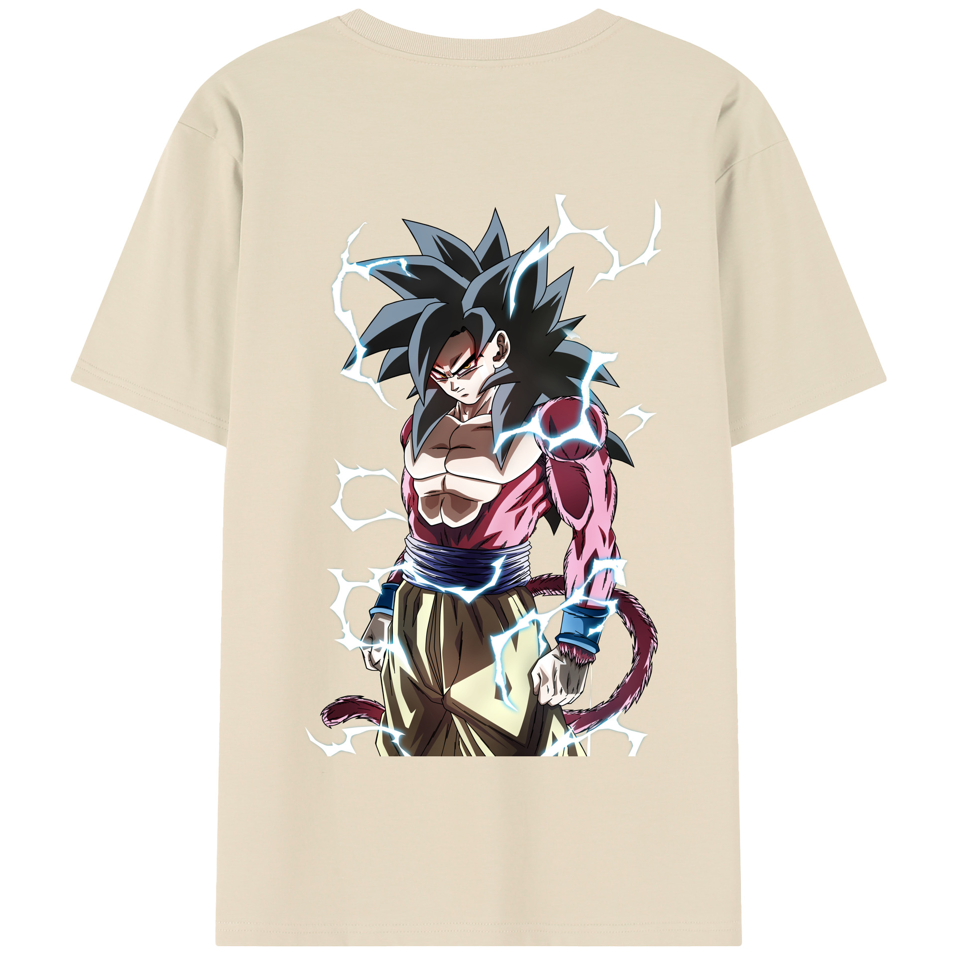 （画像用） ドラゴンボール 孫悟空（そん ごくう）Son Goku カカロット DRAGON BALL Kakarotto 綿100％半袖Tシャツ（背面プリント）