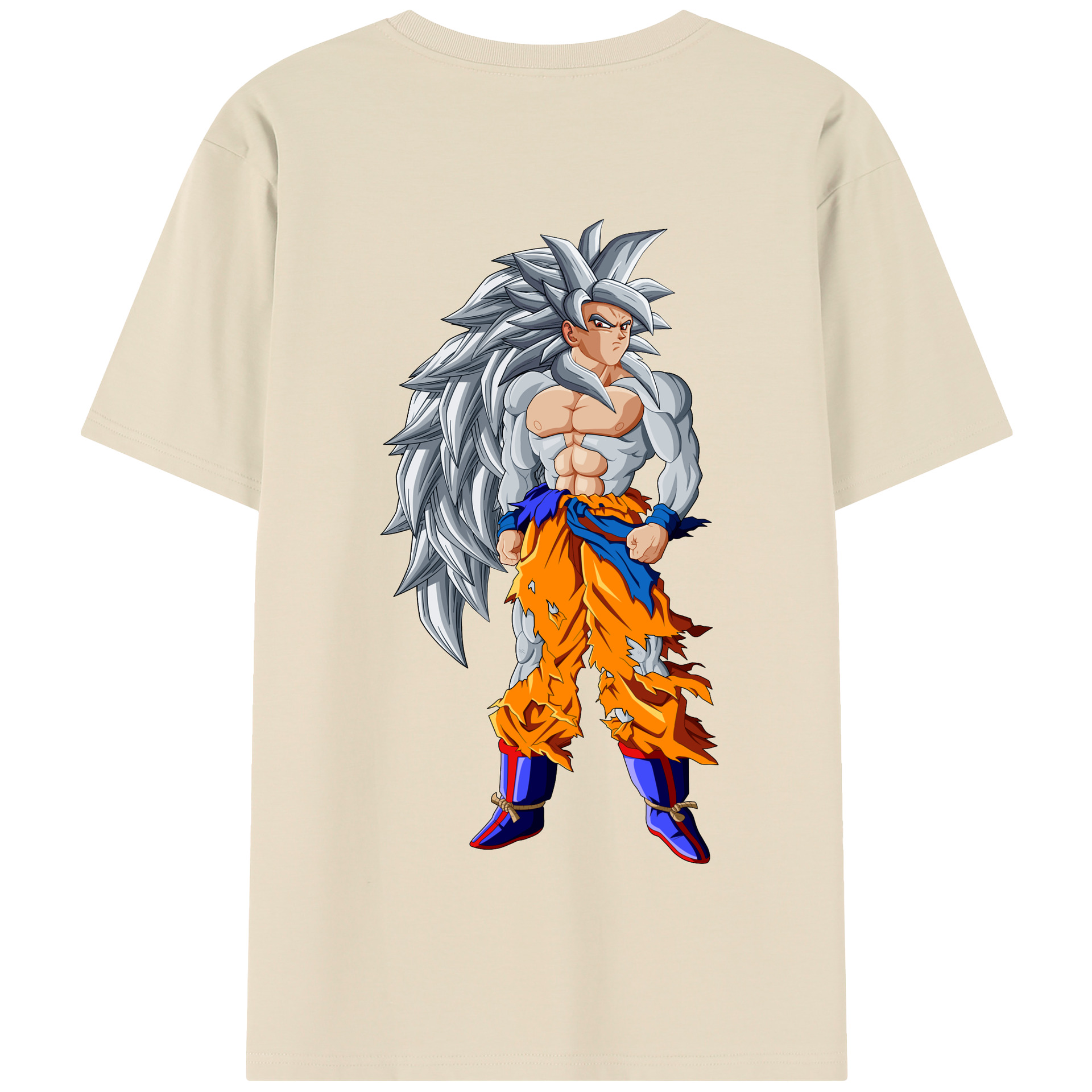 （画像用） ドラゴンボール 孫悟空（そん ごくう）Son Goku カカロット DRAGON BALL Kakarotto 綿100％半袖Tシャツ（背面プリント）