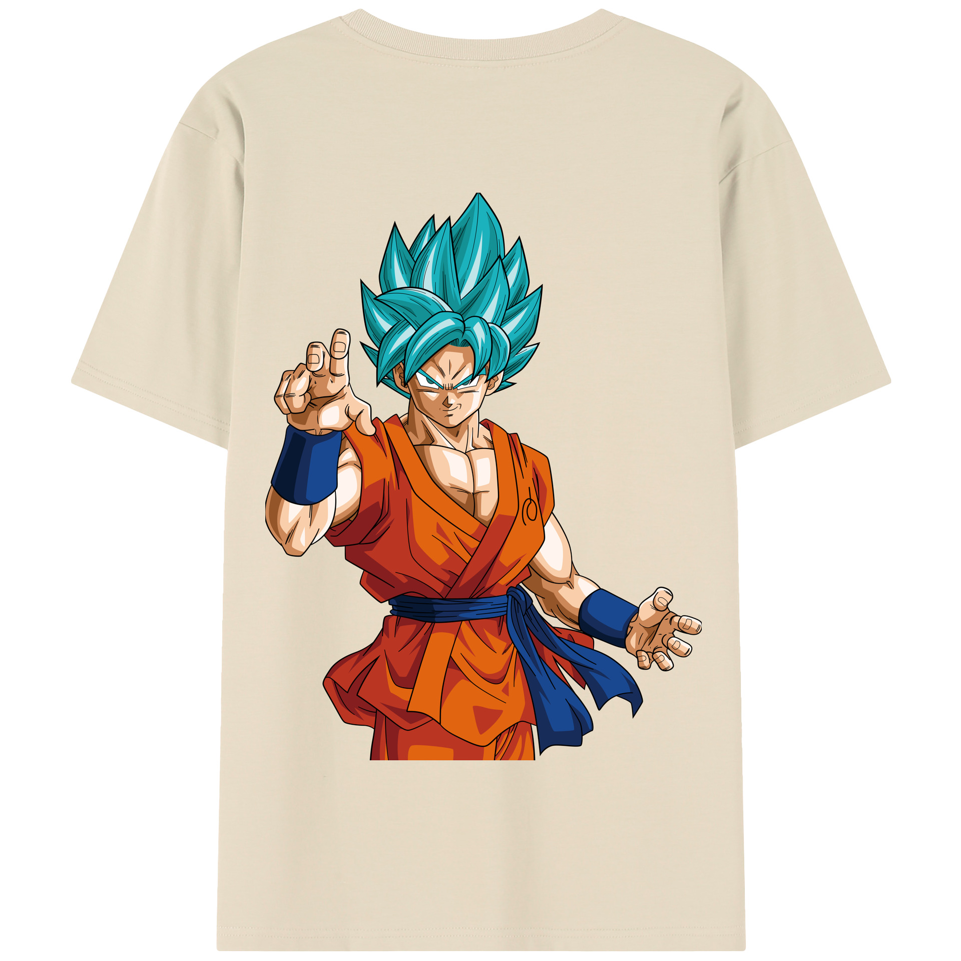 （画像用） ドラゴンボール 孫悟空（そん ごくう）Son Goku カカロット DRAGON BALL Kakarotto 綿100％半袖Tシャツ（背面プリント）