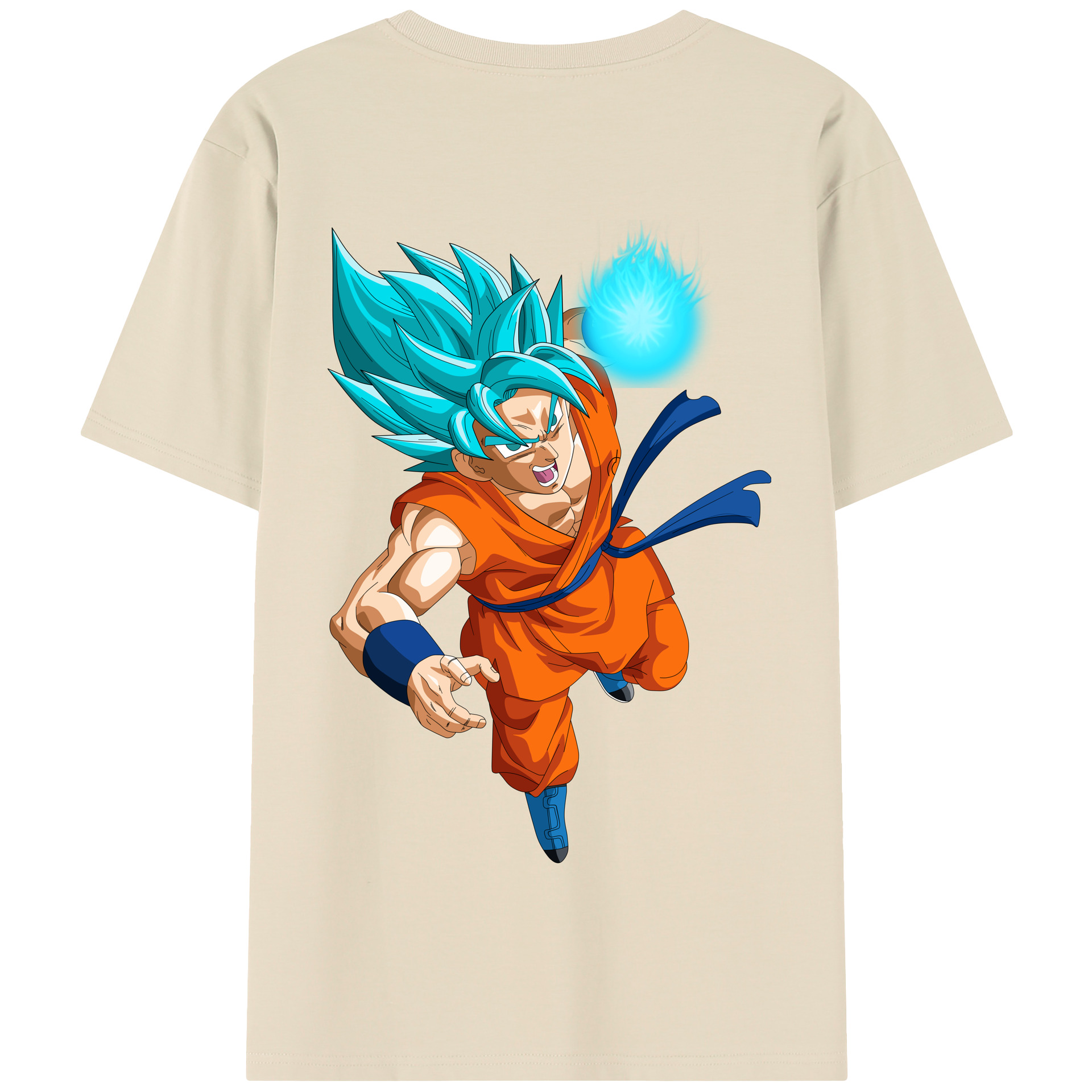 （画像用） ドラゴンボール 孫悟空（そん ごくう）Son Goku カカロット DRAGON BALL Kakarotto 綿100％半袖Tシャツ（背面プリント）