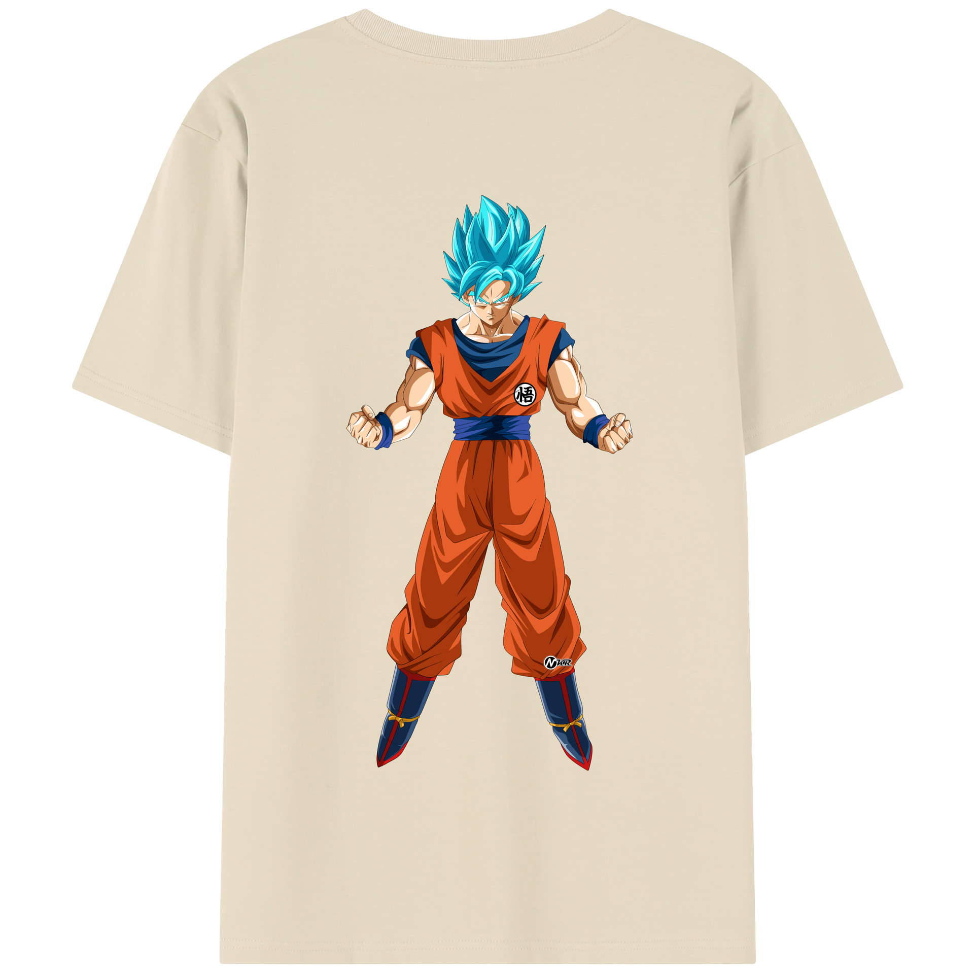 （画像用） ドラゴンボール 孫悟空（そん ごくう）Son Goku カカロット DRAGON BALL Kakarotto 綿100％半袖Tシャツ（背面プリント）