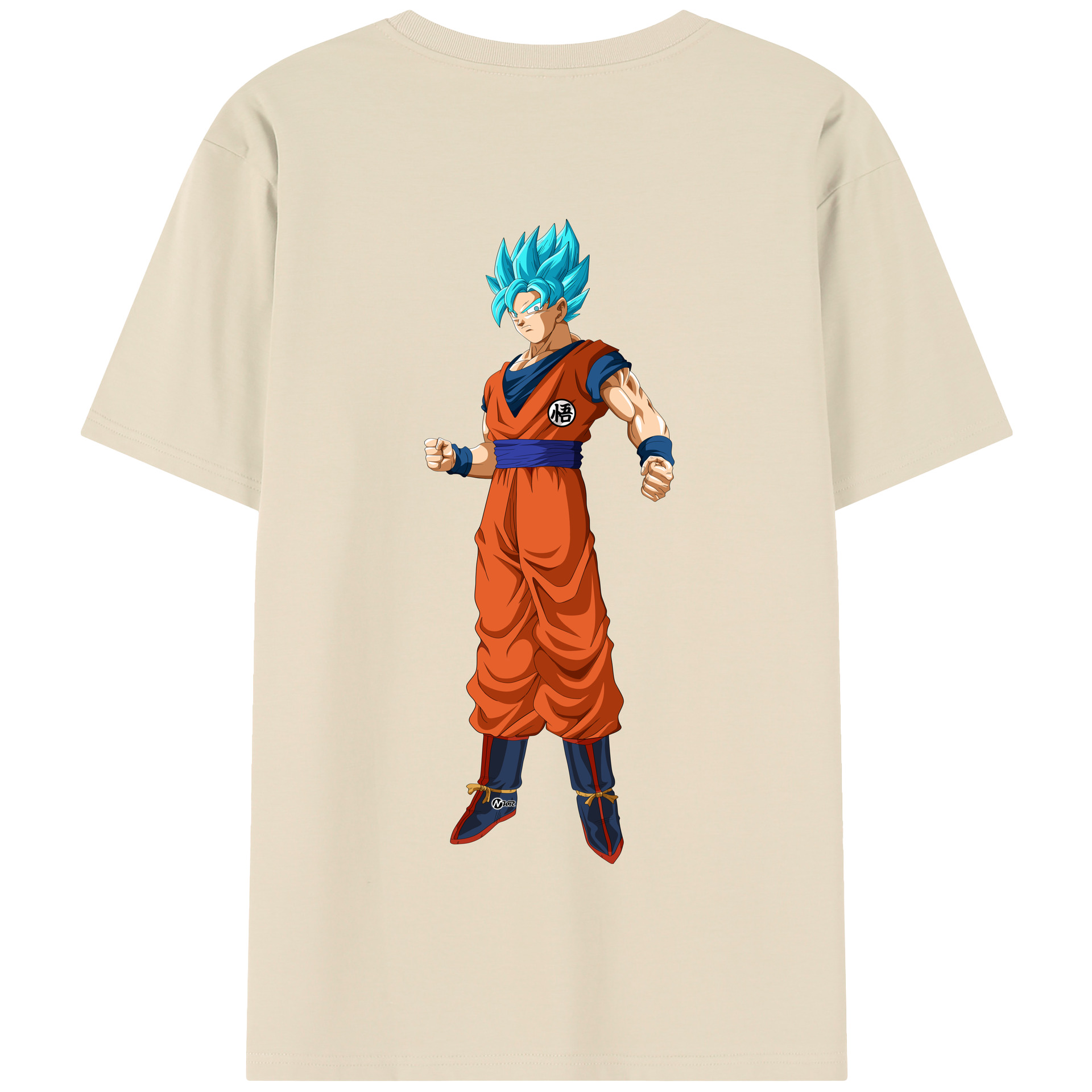 （画像用） ドラゴンボール 孫悟空（そん ごくう）Son Goku カカロット DRAGON BALL Kakarotto 綿100％半袖Tシャツ（背面プリント）