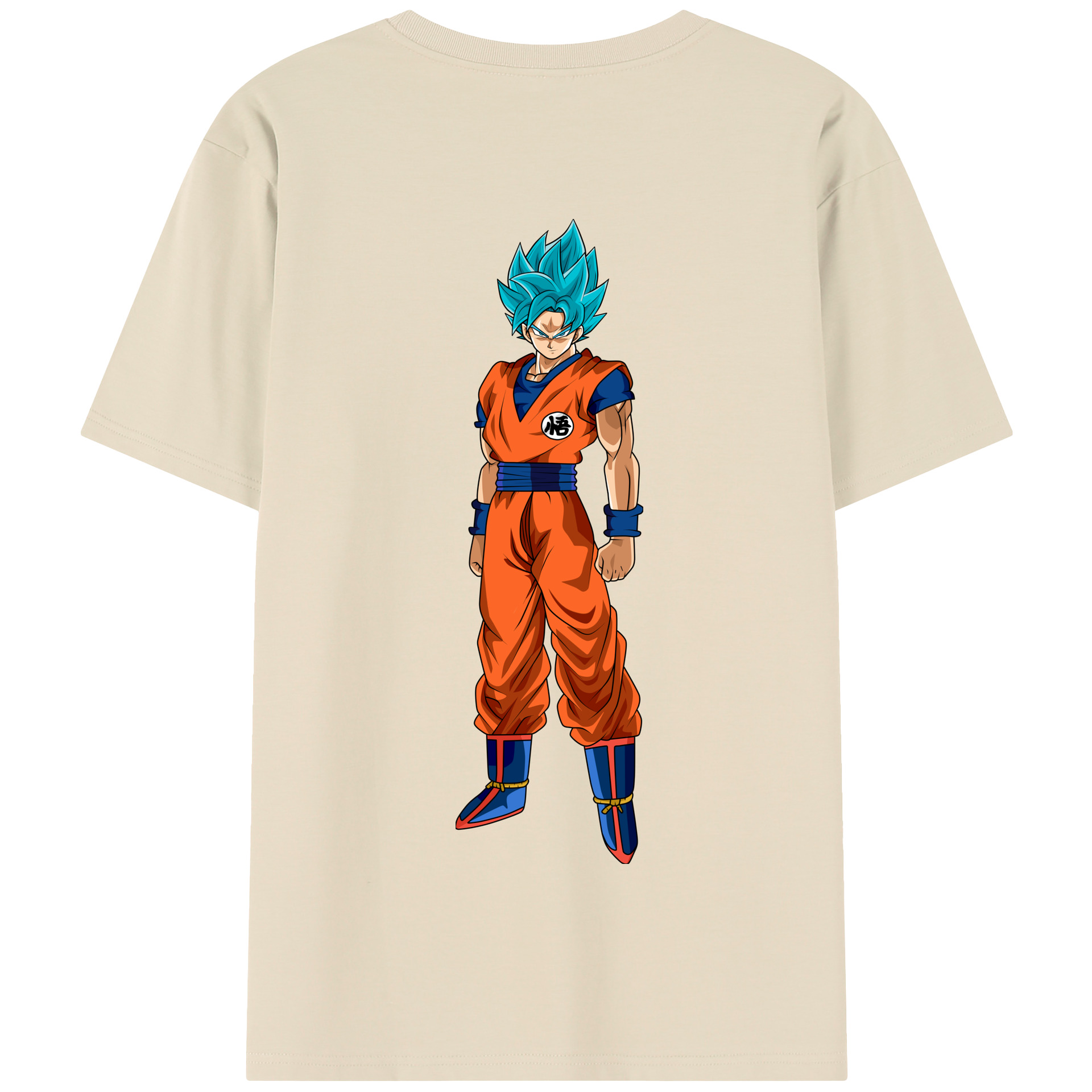 （画像用） ドラゴンボール 孫悟空（そん ごくう）Son Goku カカロット DRAGON BALL Kakarotto 綿100％半袖Tシャツ（背面プリント）