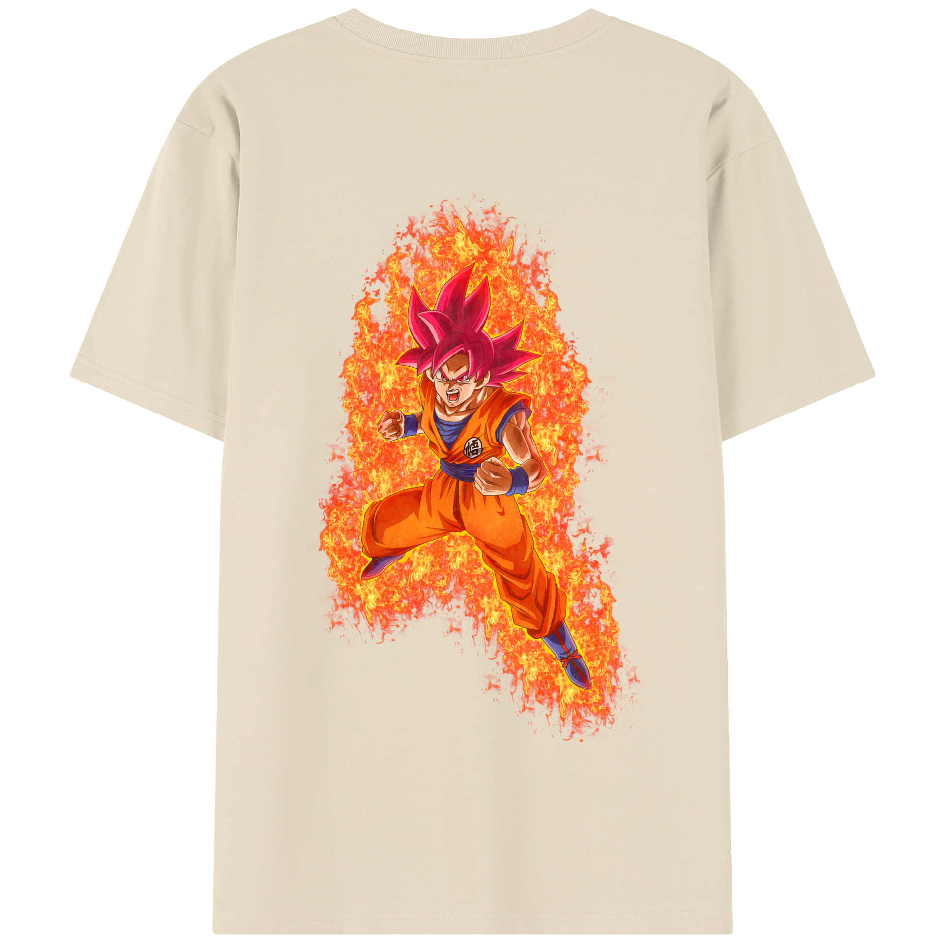 （画像用） ドラゴンボール 孫悟空（そん ごくう）Son Goku カカロット DRAGON BALL Kakarotto 綿100％半袖Tシャツ（背面プリント）