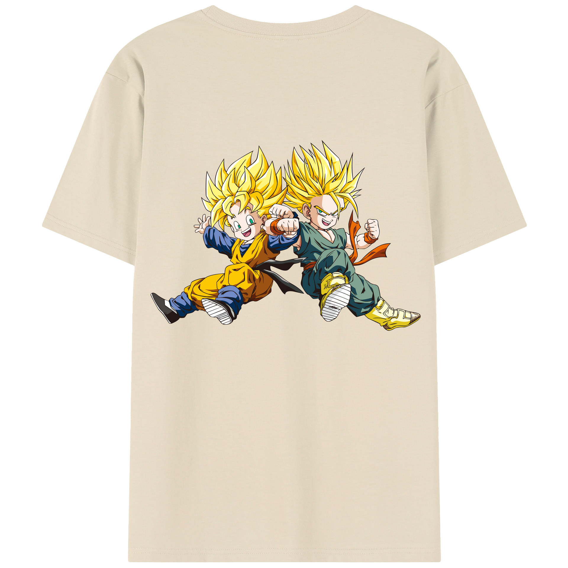 （画像用） ドラゴンボール 孫悟空（そん ごくう）Son Goku カカロット DRAGON BALL Kakarotto 綿100％半袖Tシャツ（背面プリント）