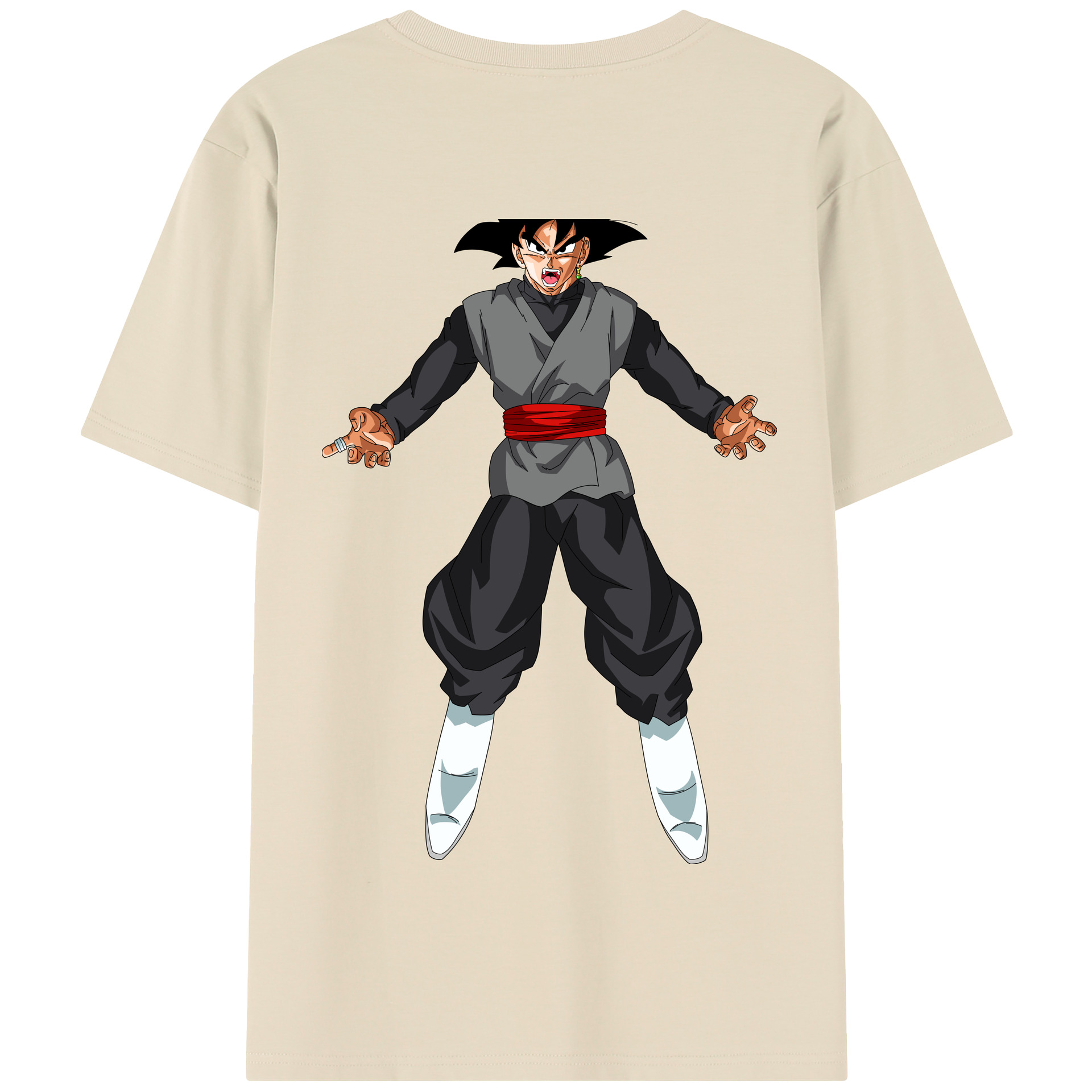 （画像用） ドラゴンボール ベジータ四世（Bejīta Yonsei）DRAGON BALL Vegeta IV 綿100％半袖Tシャツ（背面プリント）