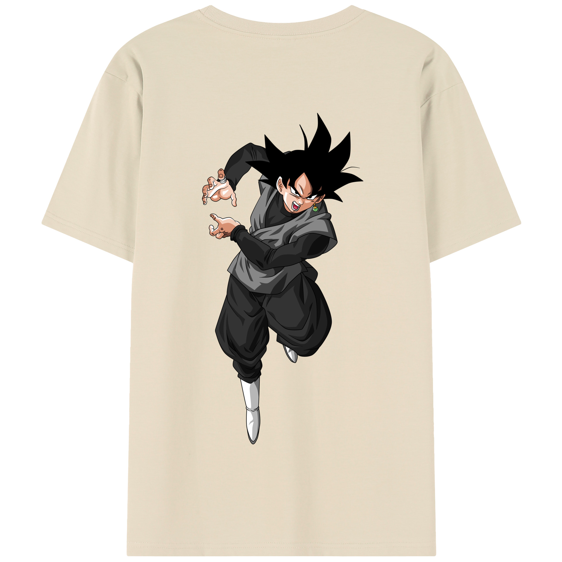 （画像用） ドラゴンボール ベジータ四世（Bejīta Yonsei）DRAGON BALL Vegeta IV 綿100％半袖Tシャツ（背面プリント）