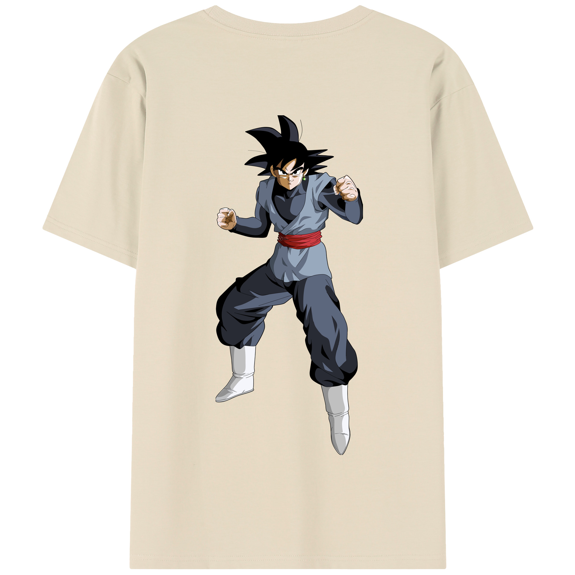 （画像用） ドラゴンボール ベジータ四世（Bejīta Yonsei）DRAGON BALL Vegeta IV 綿100％半袖Tシャツ（背面プリント）