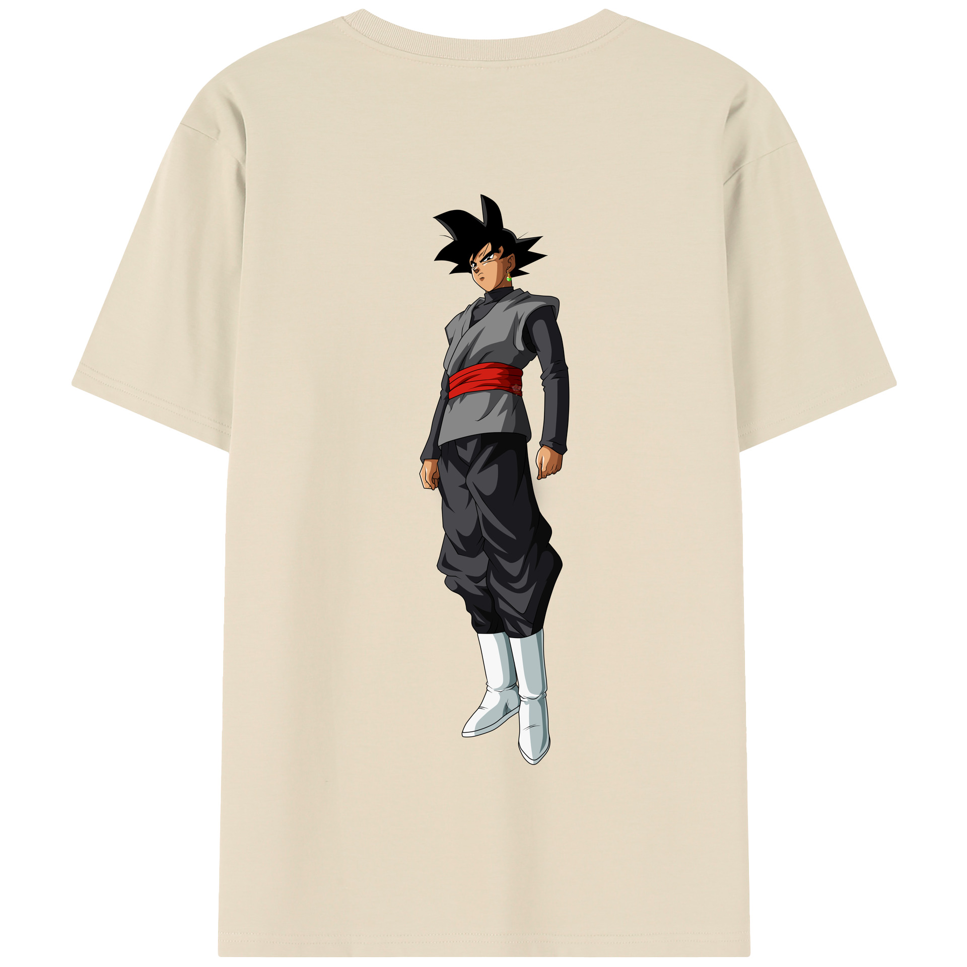 （画像用） ドラゴンボール ベジータ四世（Bejīta Yonsei）DRAGON BALL Vegeta IV 綿100％半袖Tシャツ（背面プリント）
