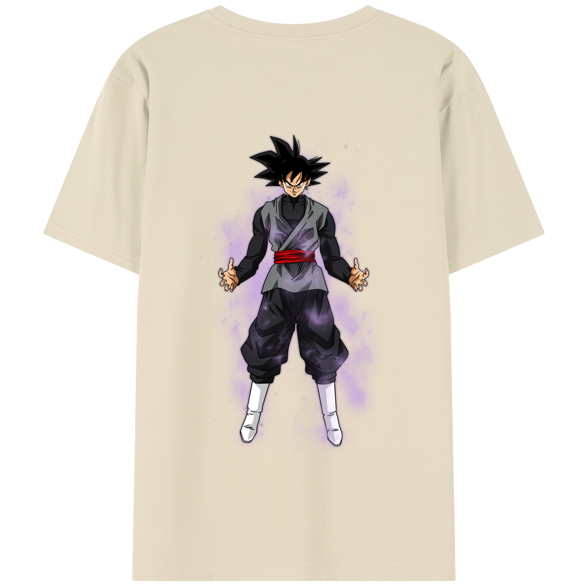 （画像用） ドラゴンボール ベジータ四世（Bejīta Yonsei）DRAGON BALL Vegeta IV 綿100％半袖Tシャツ（背面プリント）