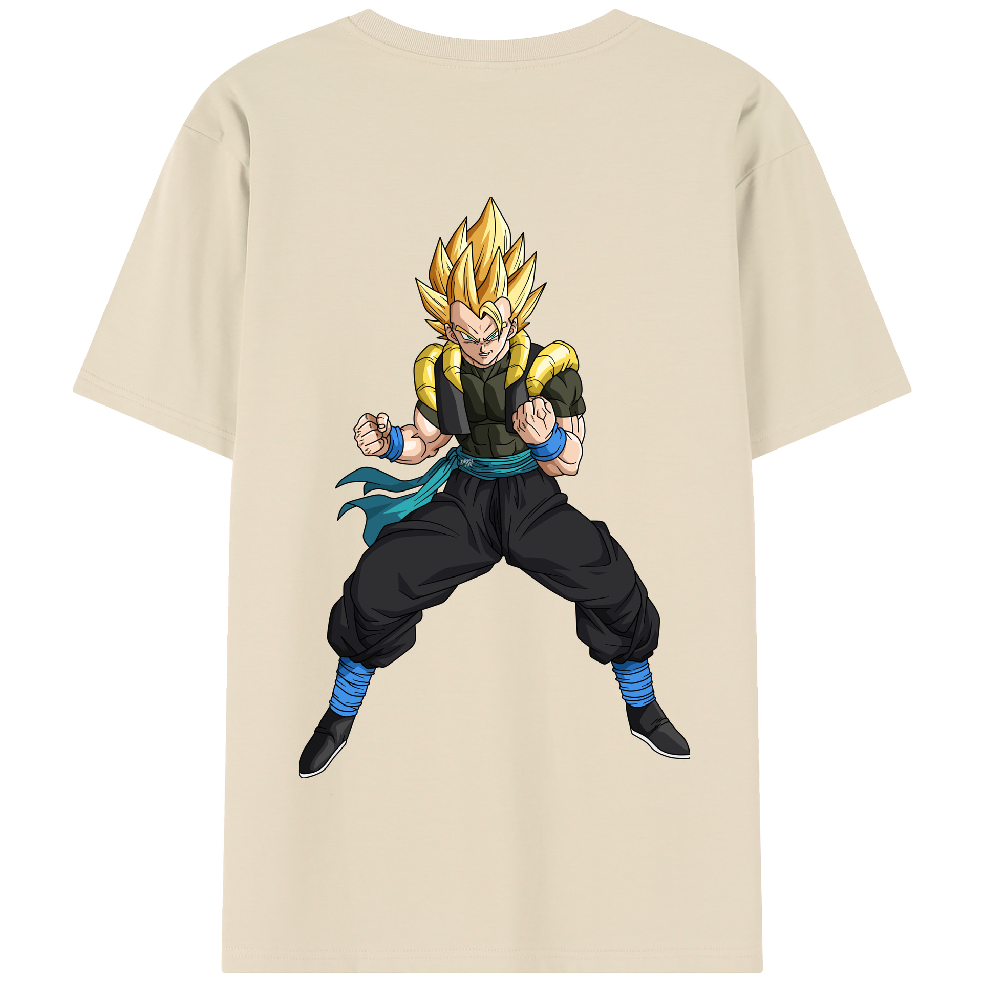 （画像用） ドラゴンボール ベジータ四世（Bejīta Yonsei）DRAGON BALL Vegeta IV 綿100％半袖Tシャツ（背面プリント）