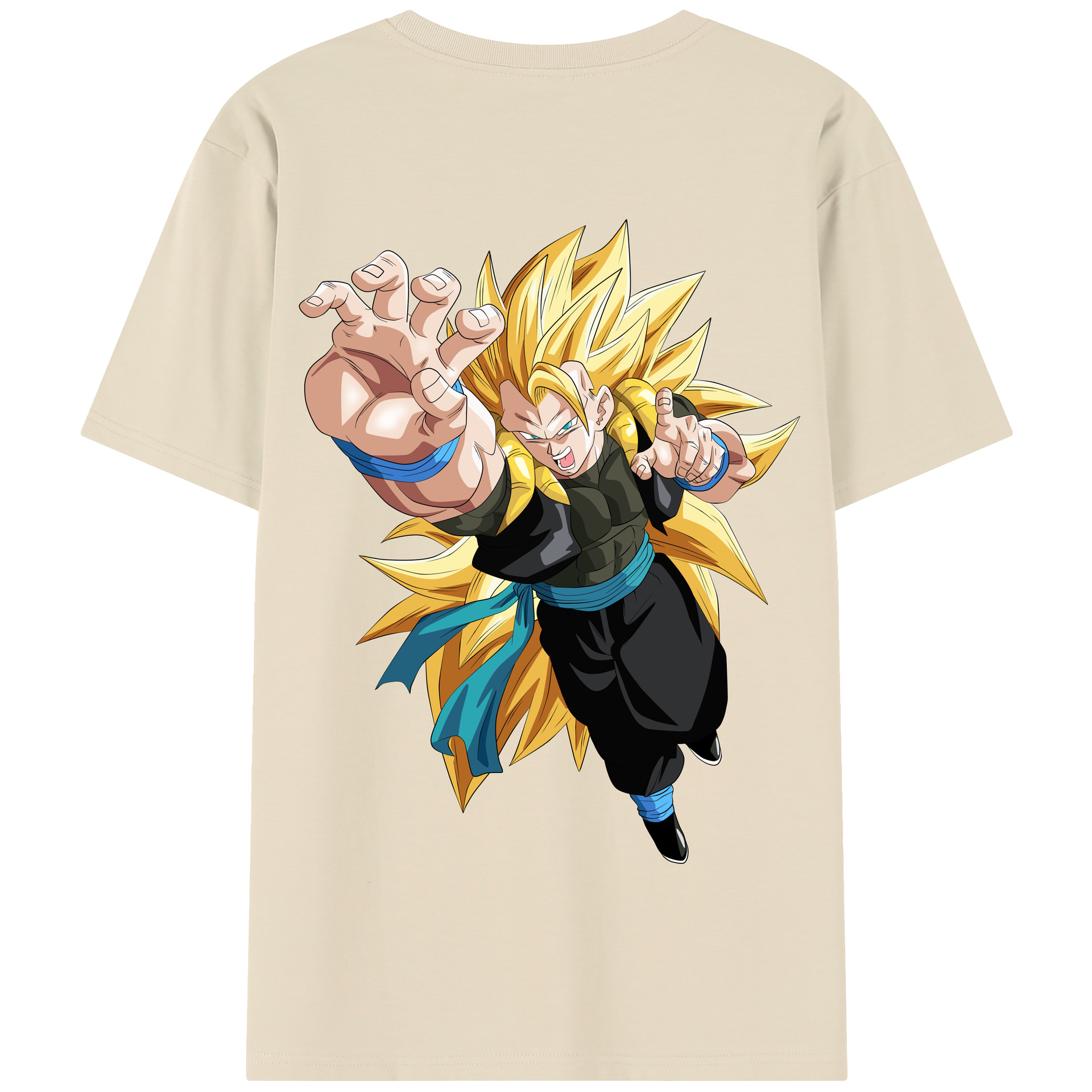 （画像用） ドラゴンボール ベジータ四世（Bejīta Yonsei）DRAGON BALL Vegeta IV 綿100％半袖Tシャツ（背面プリント）