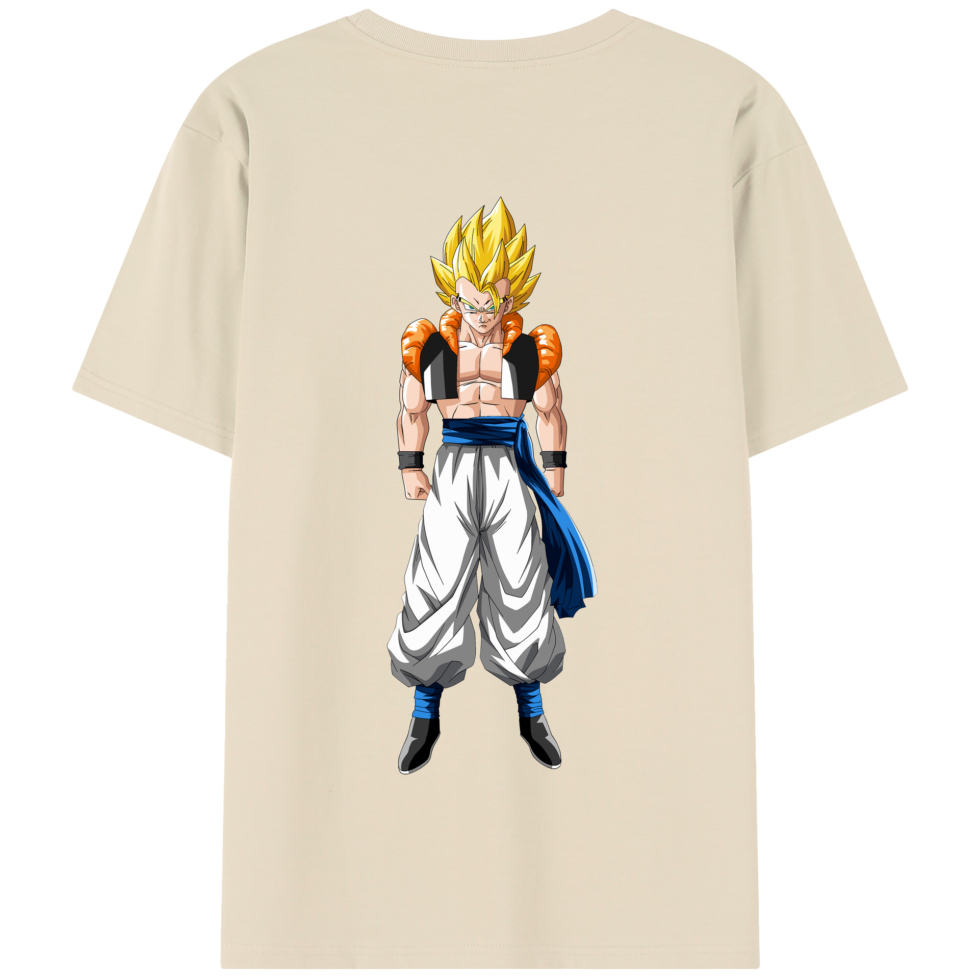（画像用） ドラゴンボール ベジータ四世（Bejīta Yonsei）DRAGON BALL Vegeta IV 綿100％半袖Tシャツ（背面プリント）