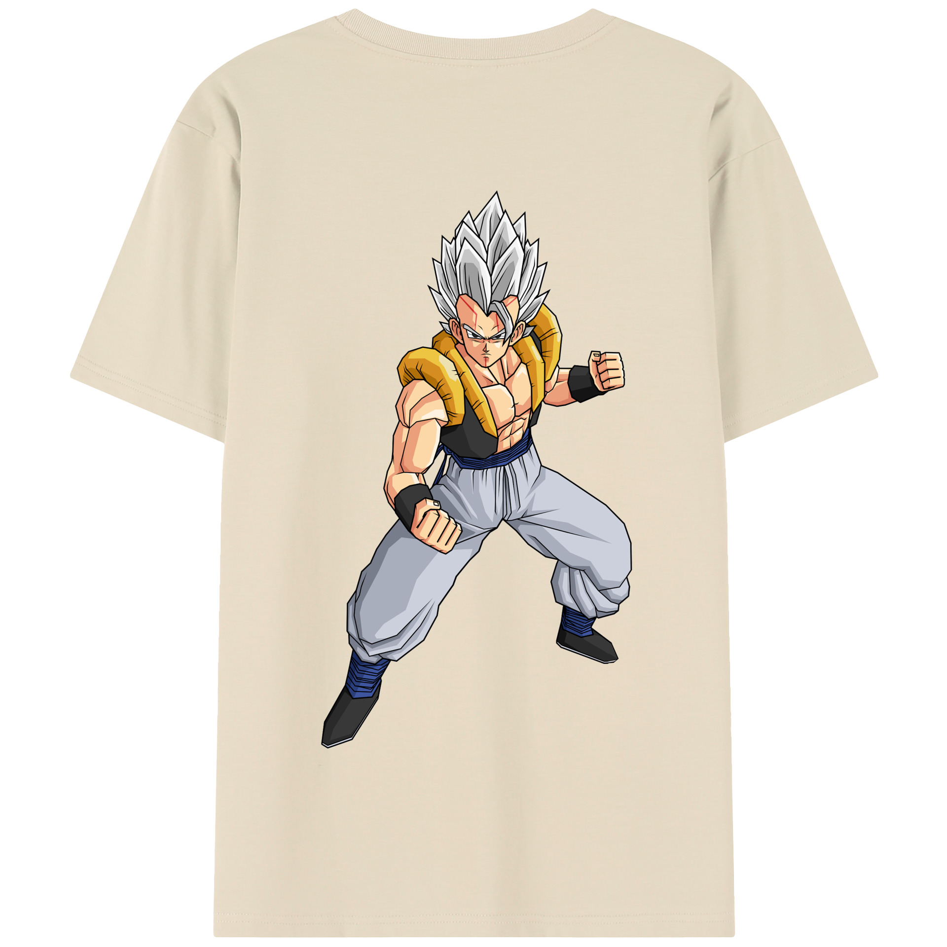 （画像用） ドラゴンボール ベジータ四世（Bejīta Yonsei）DRAGON BALL Vegeta IV 綿100％半袖Tシャツ（背面プリント）