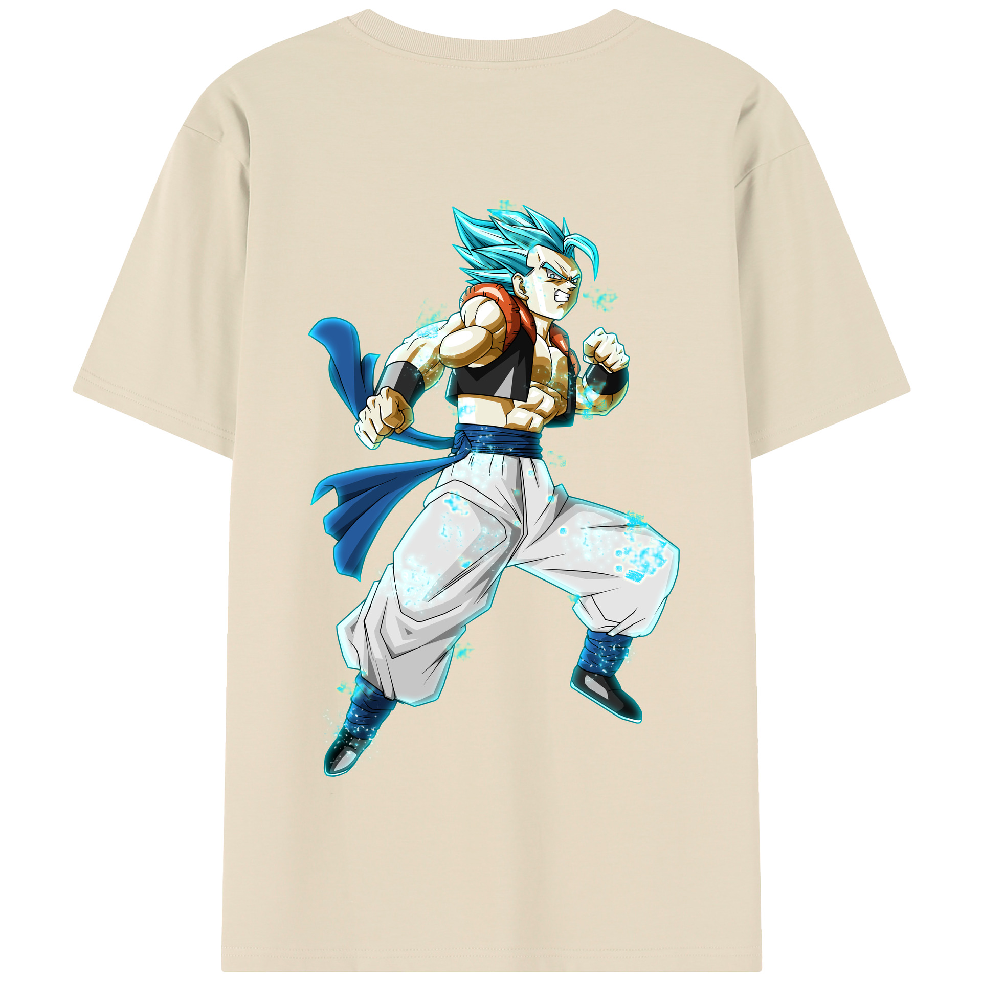 （画像用） ドラゴンボール ベジータ四世（Bejīta Yonsei）DRAGON BALL Vegeta IV 綿100％半袖Tシャツ（背面プリント）