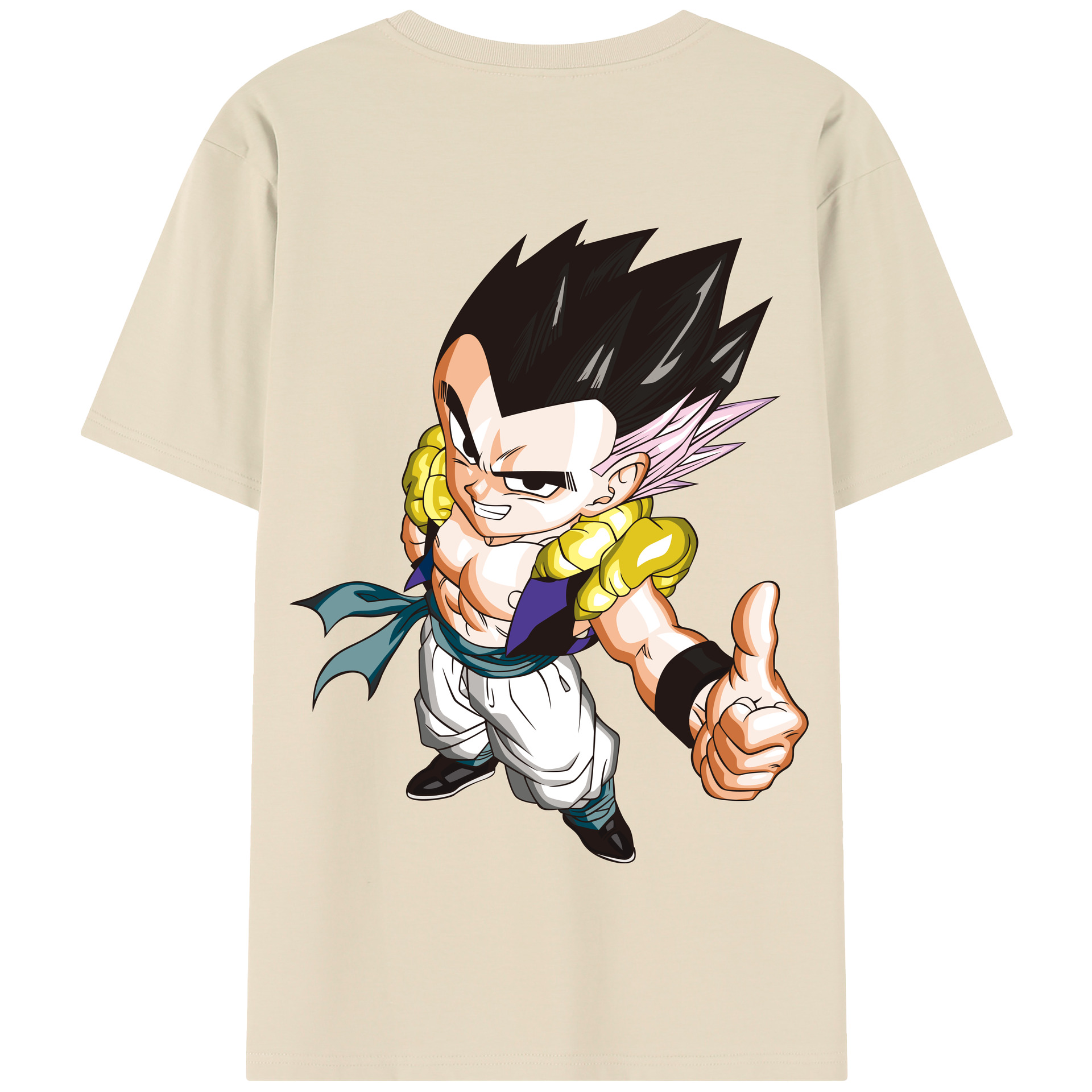 （画像用） ドラゴンボール ベジータ四世（Bejīta Yonsei）DRAGON BALL Vegeta IV 綿100％半袖Tシャツ（背面プリント）