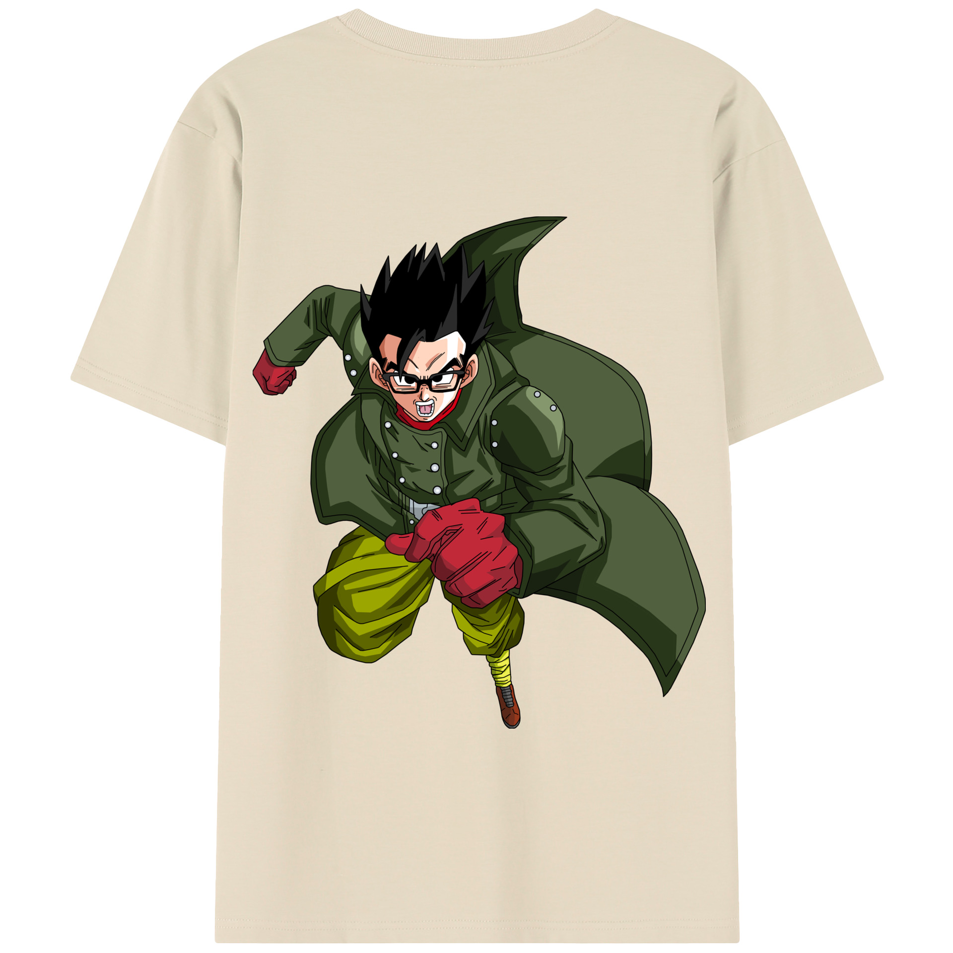 （画像用） ドラゴンボール 孫 悟飯（そんごはん）DRAGON BALL Son Gohan 綿100％半袖Tシャツ（背面プリント）