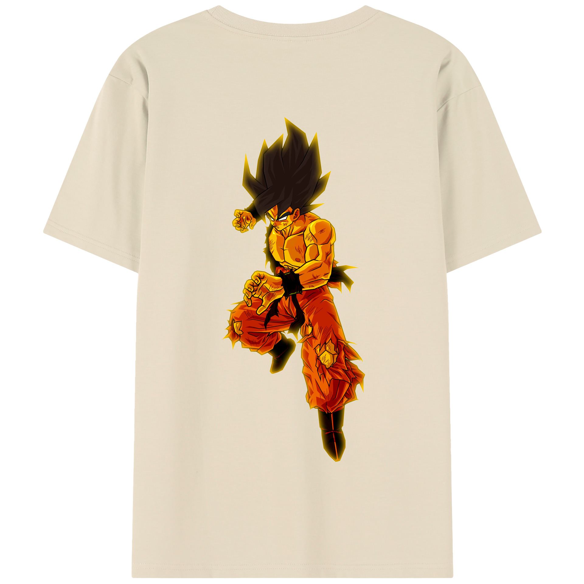 （画像用） ドラゴンボール 孫 悟飯（そんごはん）DRAGON BALL Son Gohan 綿100％半袖Tシャツ（背面プリント）