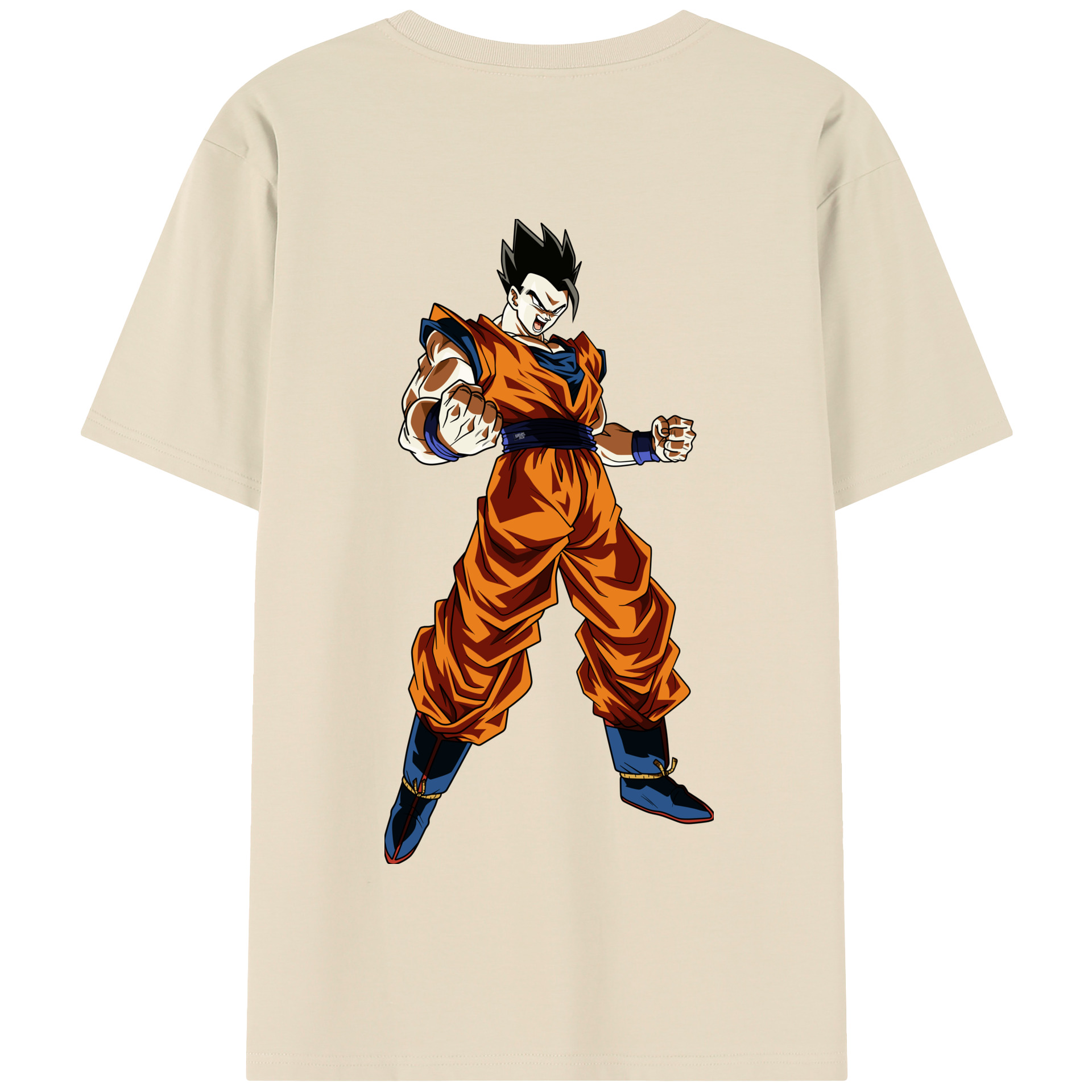 （画像用） ドラゴンボール 孫 悟飯（そんごはん）DRAGON BALL Son Gohan 綿100％半袖Tシャツ（背面プリント）