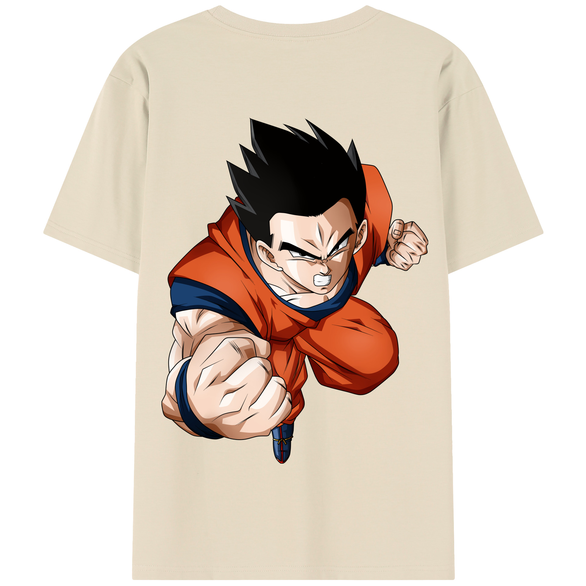 （画像用） ドラゴンボール 孫 悟飯（そんごはん）DRAGON BALL Son Gohan 綿100％半袖Tシャツ（背面プリント）
