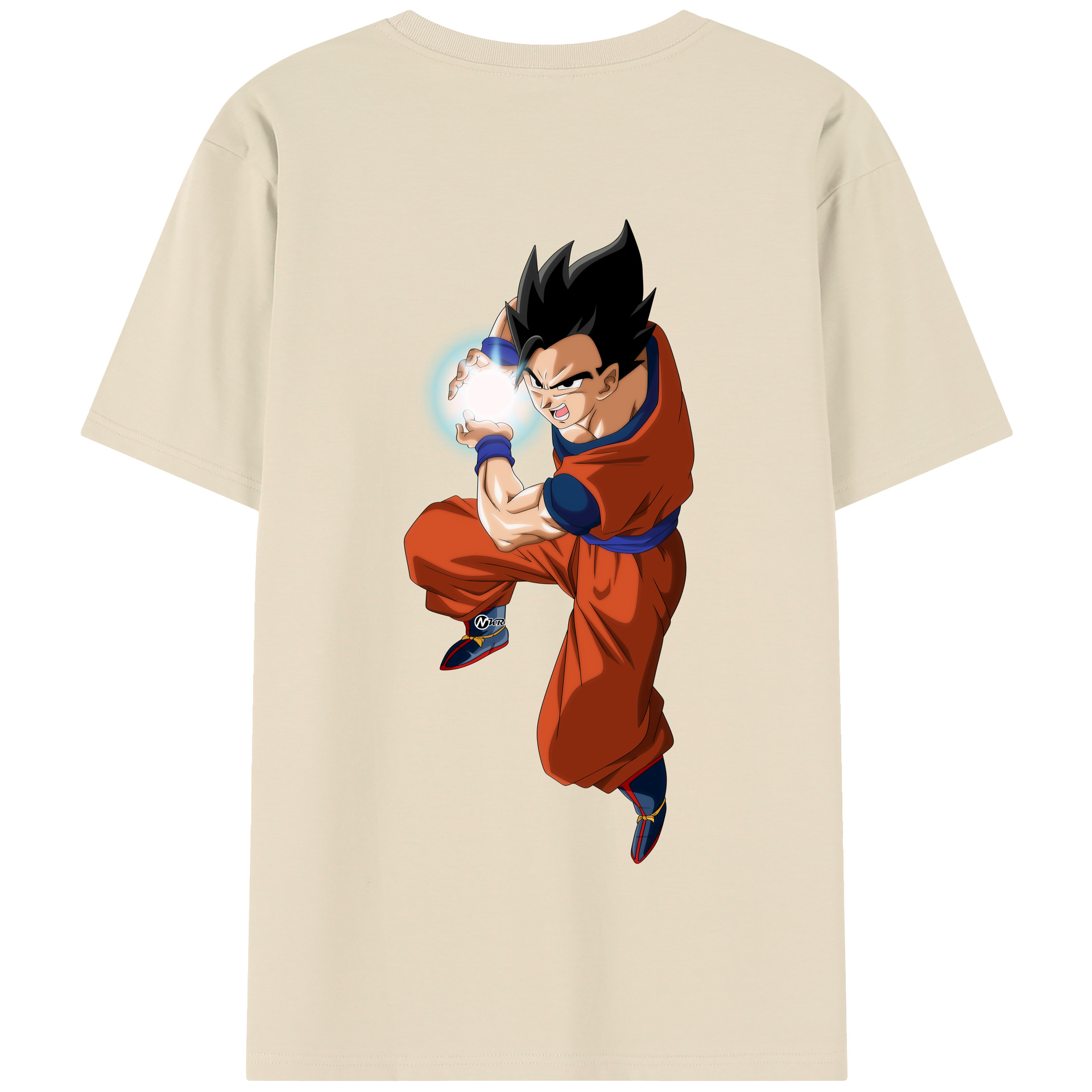 （画像用） ドラゴンボール 孫 悟飯（そんごはん）DRAGON BALL Son Gohan 綿100％半袖Tシャツ（背面プリント）