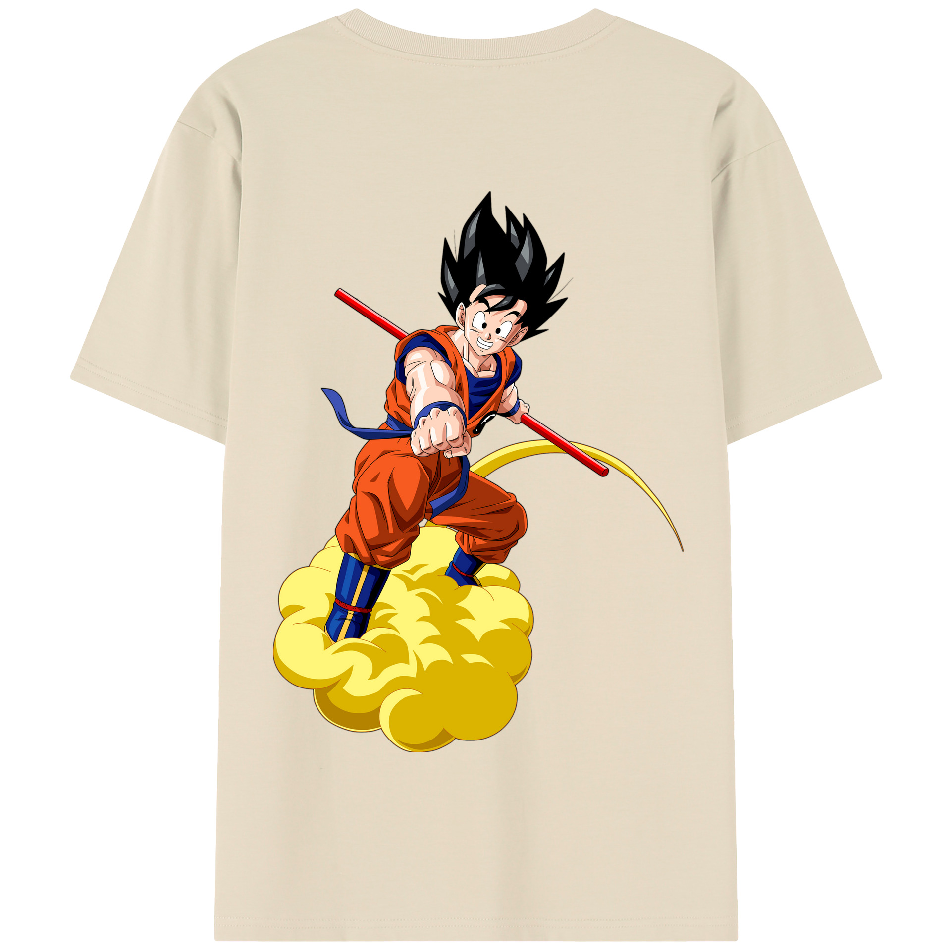 （画像用） ドラゴンボール 孫 悟飯（そんごはん）DRAGON BALL Son Gohan 綿100％半袖Tシャツ（背面プリント）