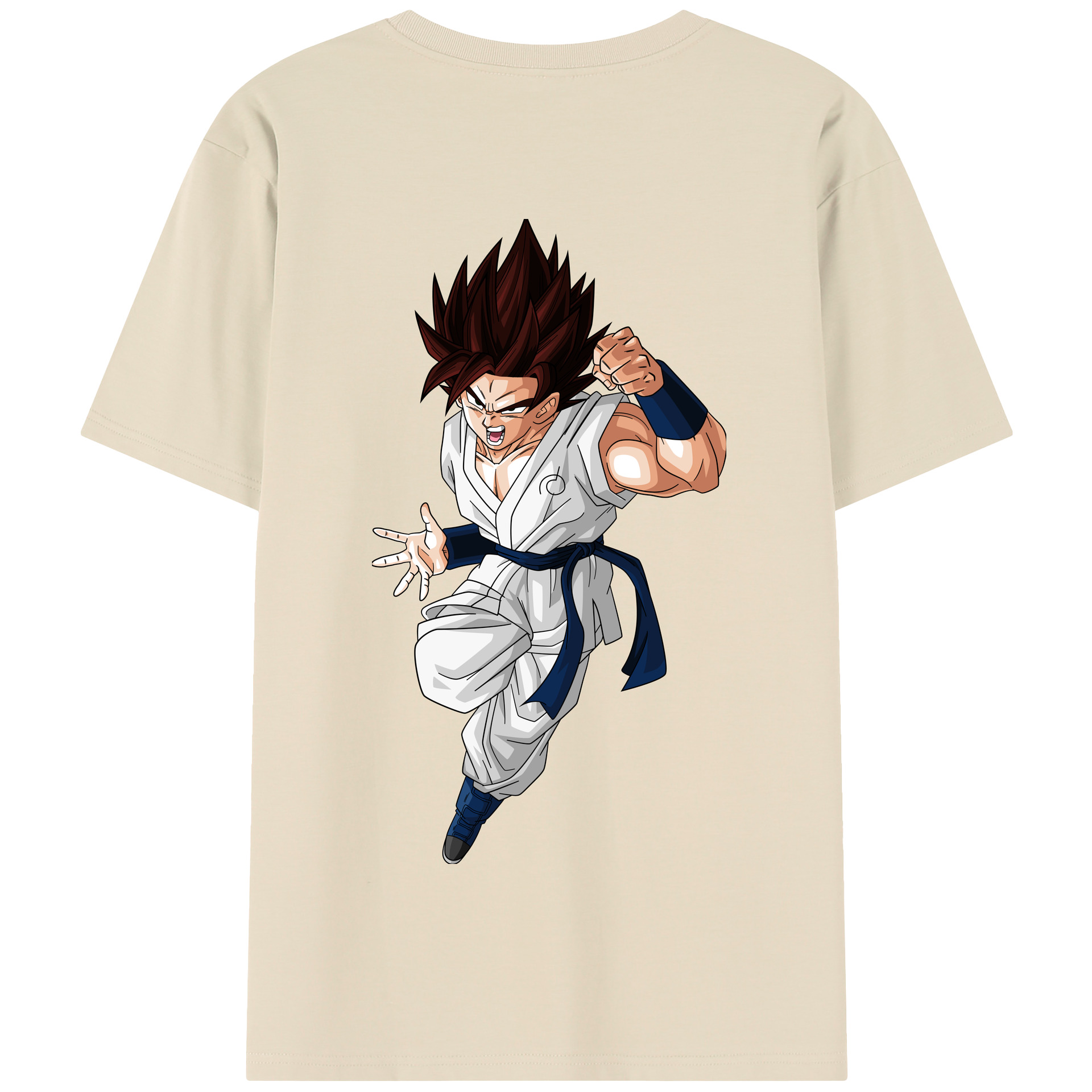 （画像用） ドラゴンボール 孫 悟飯（そんごはん）DRAGON BALL Son Gohan 綿100％半袖Tシャツ（背面プリント）