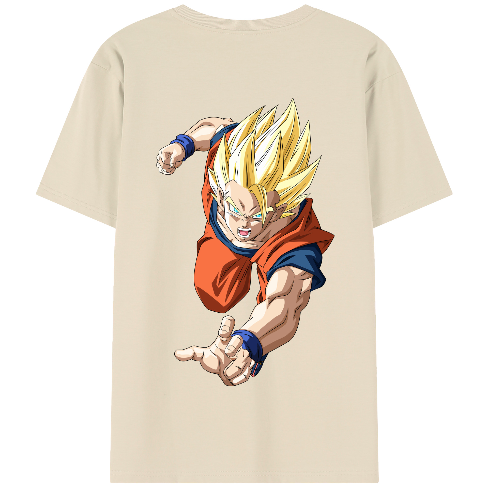 （画像用） ドラゴンボール 孫 悟飯（そんごはん）DRAGON BALL Son Gohan 綿100％半袖Tシャツ（背面プリント）