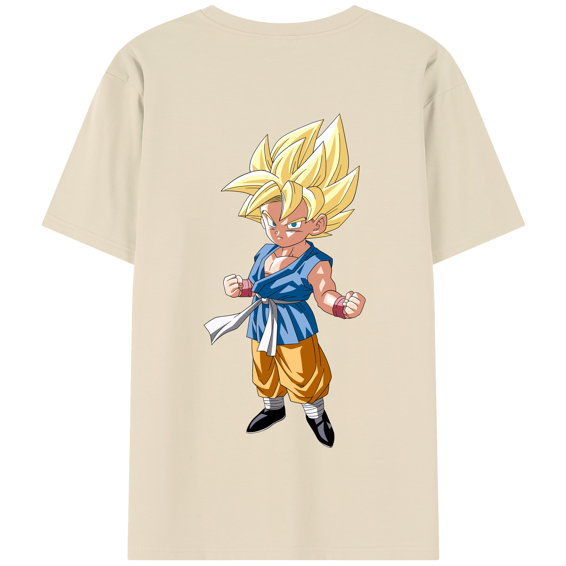 （画像用） ドラゴンボール 孫 悟飯（そんごはん）DRAGON BALL Son Gohan 綿100％半袖Tシャツ（背面プリント）