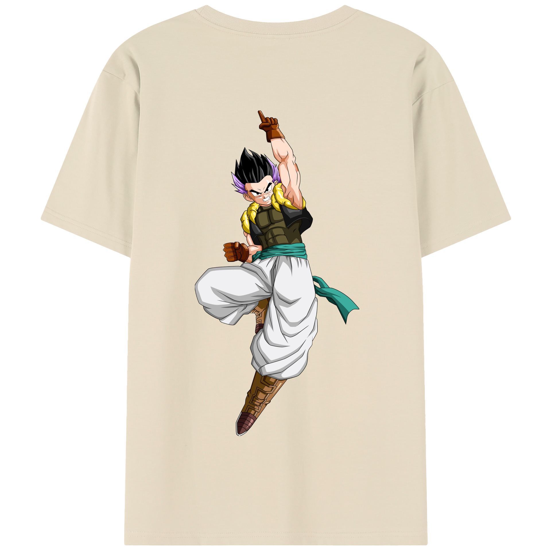 （画像用） ドラゴンボール 孫 悟飯（そんごはん）DRAGON BALL Son Gohan 綿100％半袖Tシャツ（背面プリント）