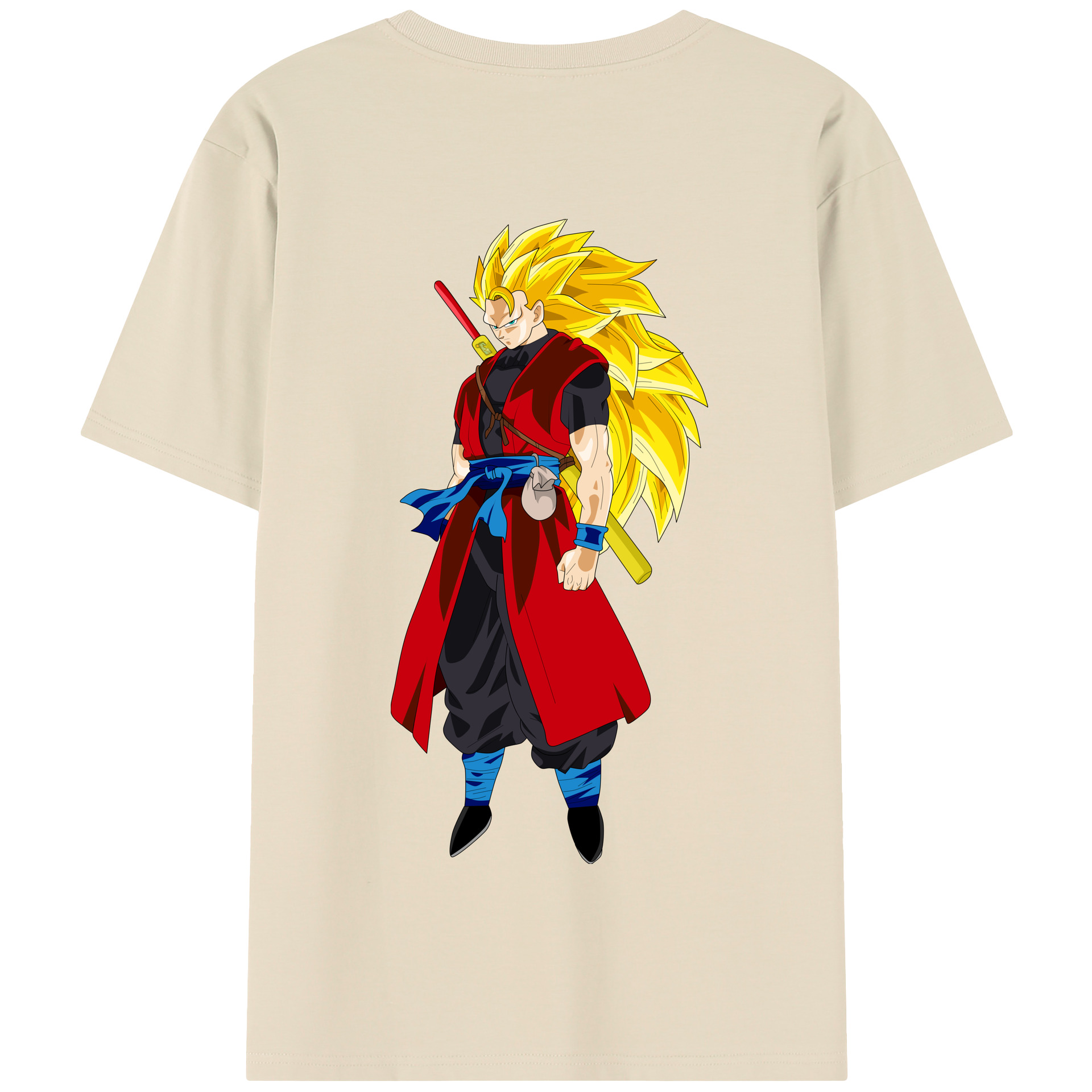 （画像用） ドラゴンボール トランクス（Torankusu）DRAGON BALL Trunks 綿100％半袖Tシャツ（背面プリント）