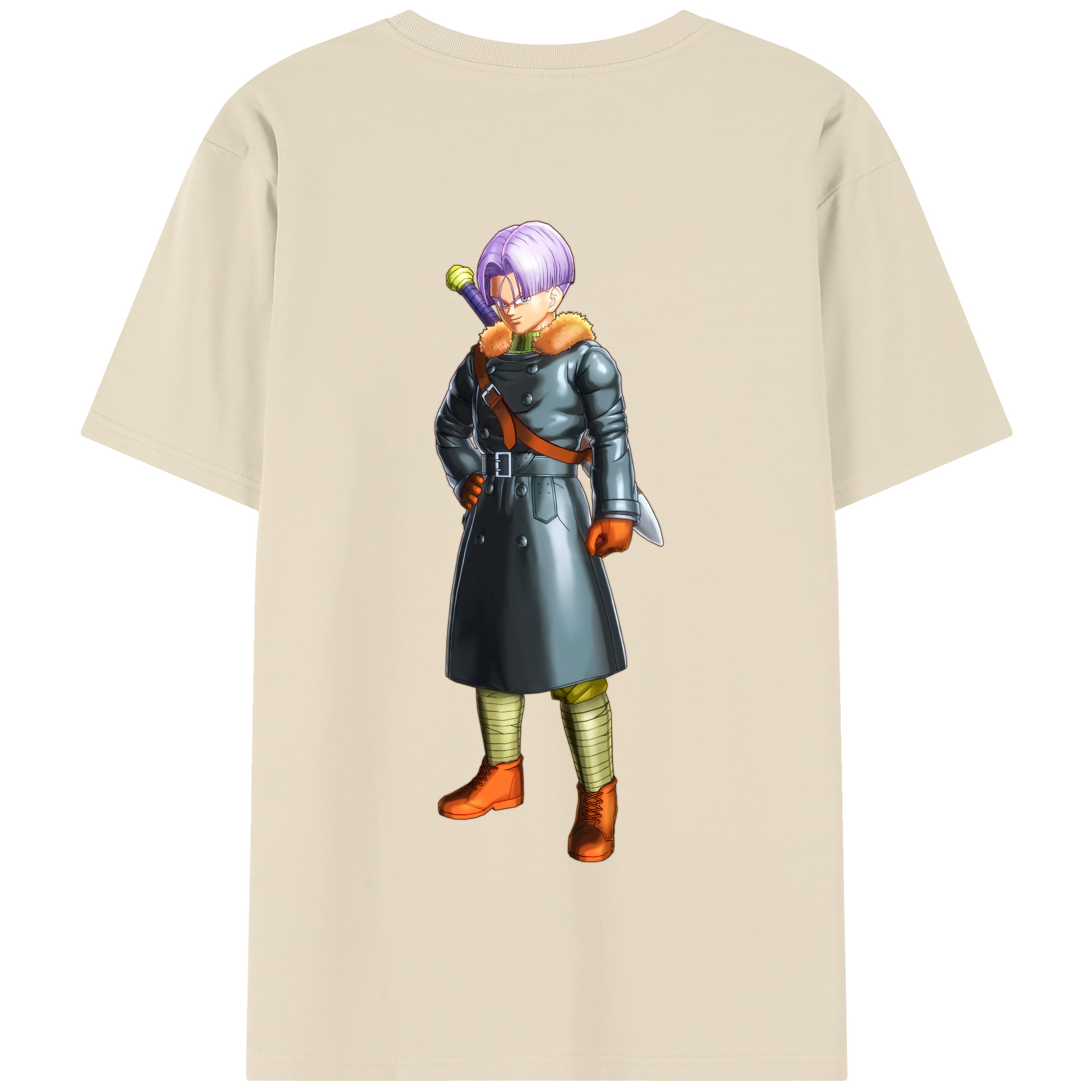（画像用） ドラゴンボール トランクス（Torankusu）DRAGON BALL Trunks 綿100％半袖Tシャツ（背面プリント）