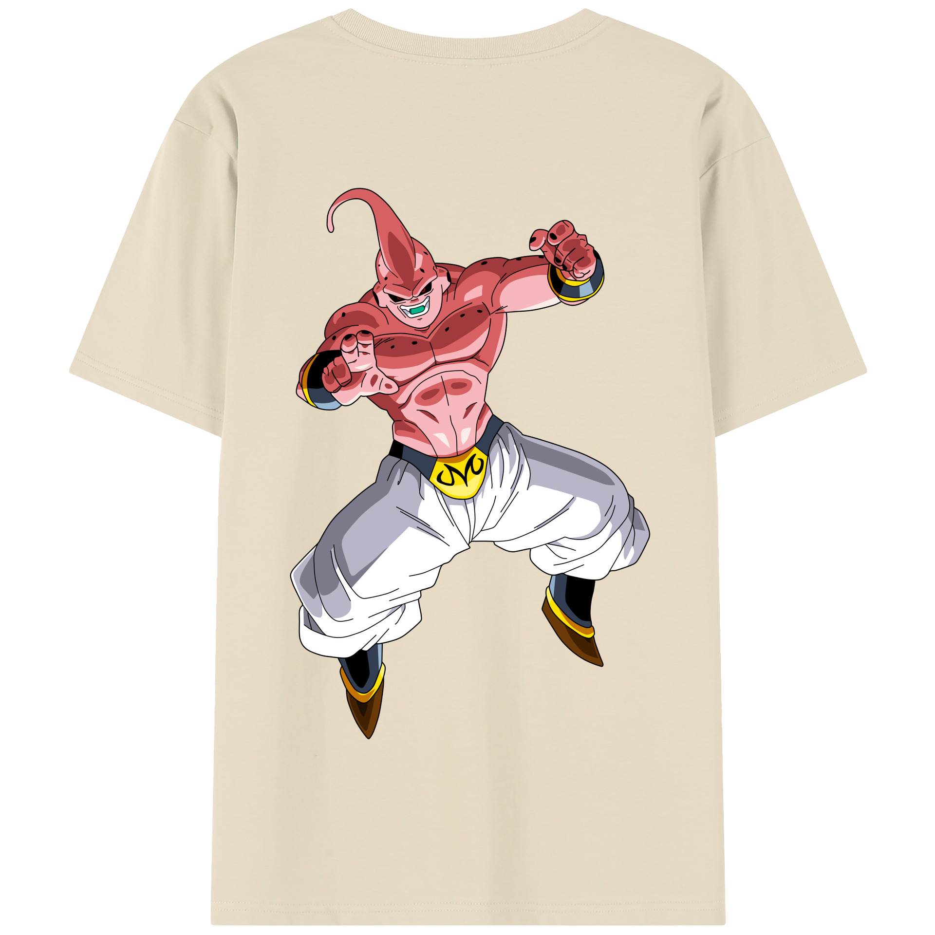 （画像用） ドラゴンボール 魔人ブウ DRAGON BALL Majin Buu 綿100％半袖Tシャツ（背面プリント）