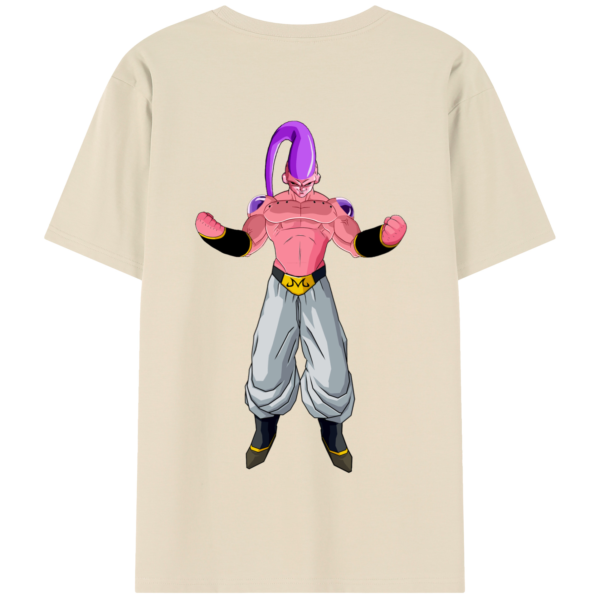 （画像用） ドラゴンボール 魔人ブウ DRAGON BALL Majin Buu 綿100％半袖Tシャツ（背面プリント）