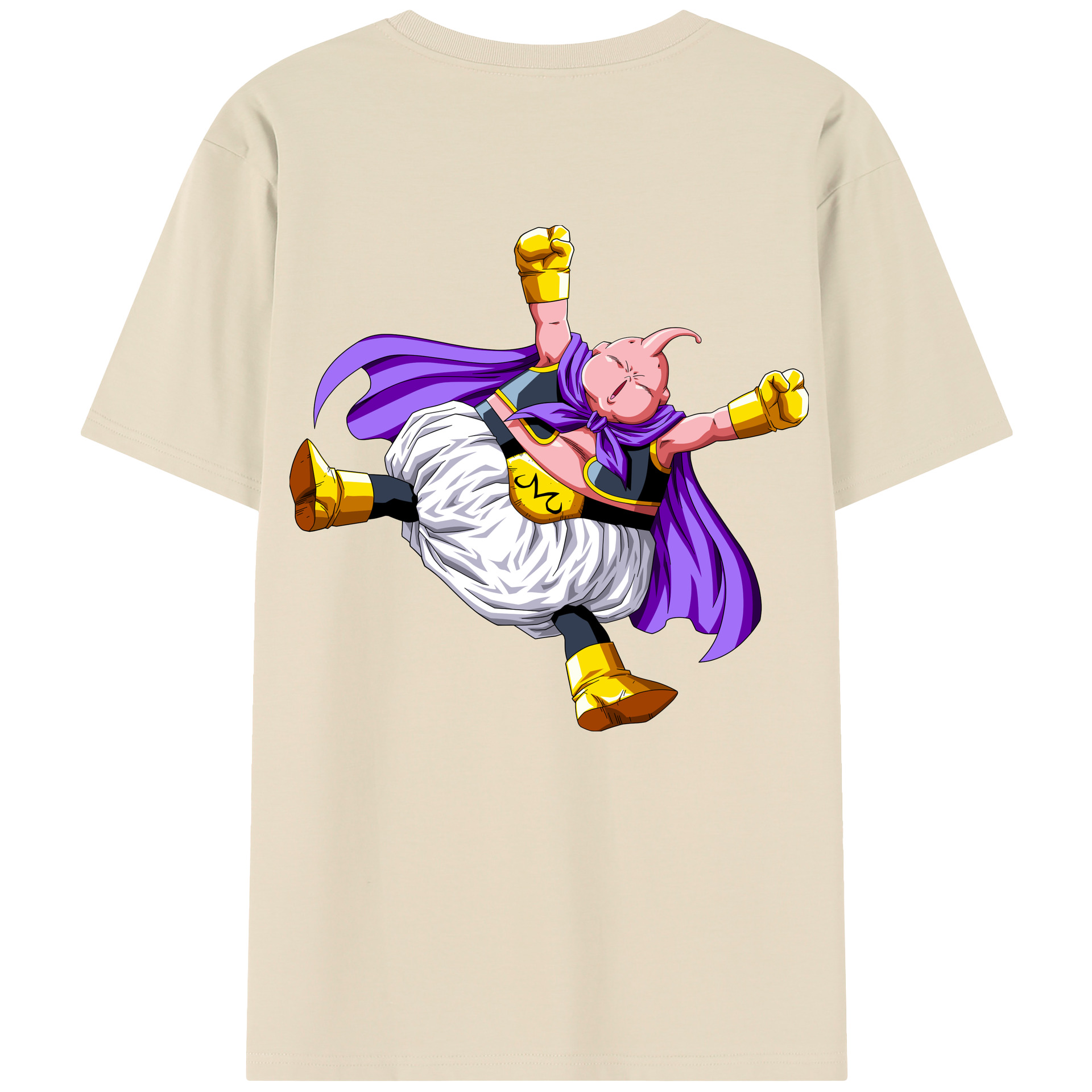 （画像用） ドラゴンボール 魔人ブウ DRAGON BALL Majin Buu 綿100％半袖Tシャツ（背面プリント）