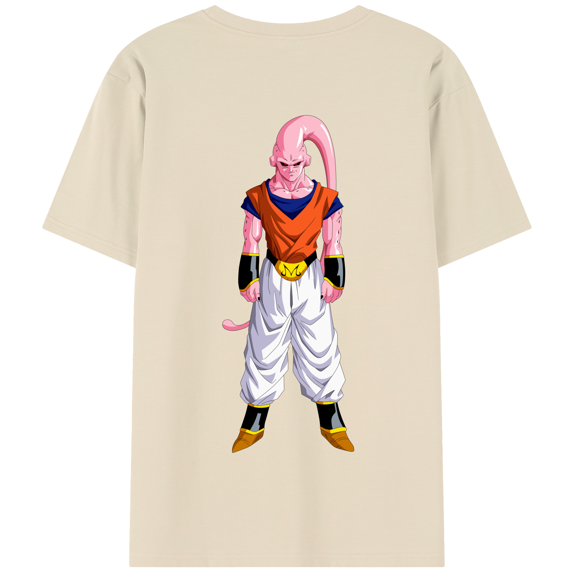（画像用） ドラゴンボール 魔人ブウ DRAGON BALL Majin Buu 綿100％半袖Tシャツ（背面プリント）
