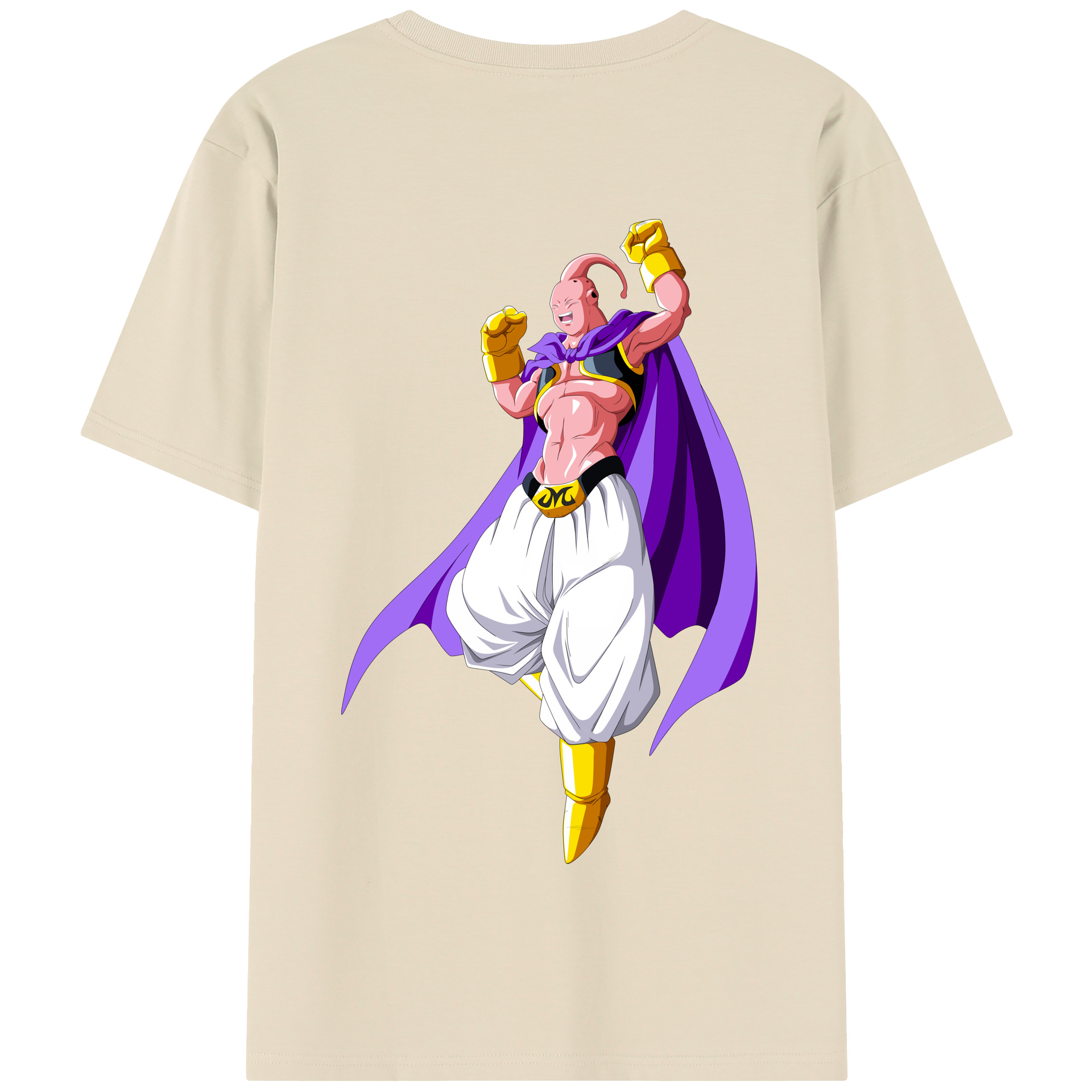（画像用） ドラゴンボール 魔人ブウ DRAGON BALL Majin Buu 綿100％半袖Tシャツ（背面プリント）
