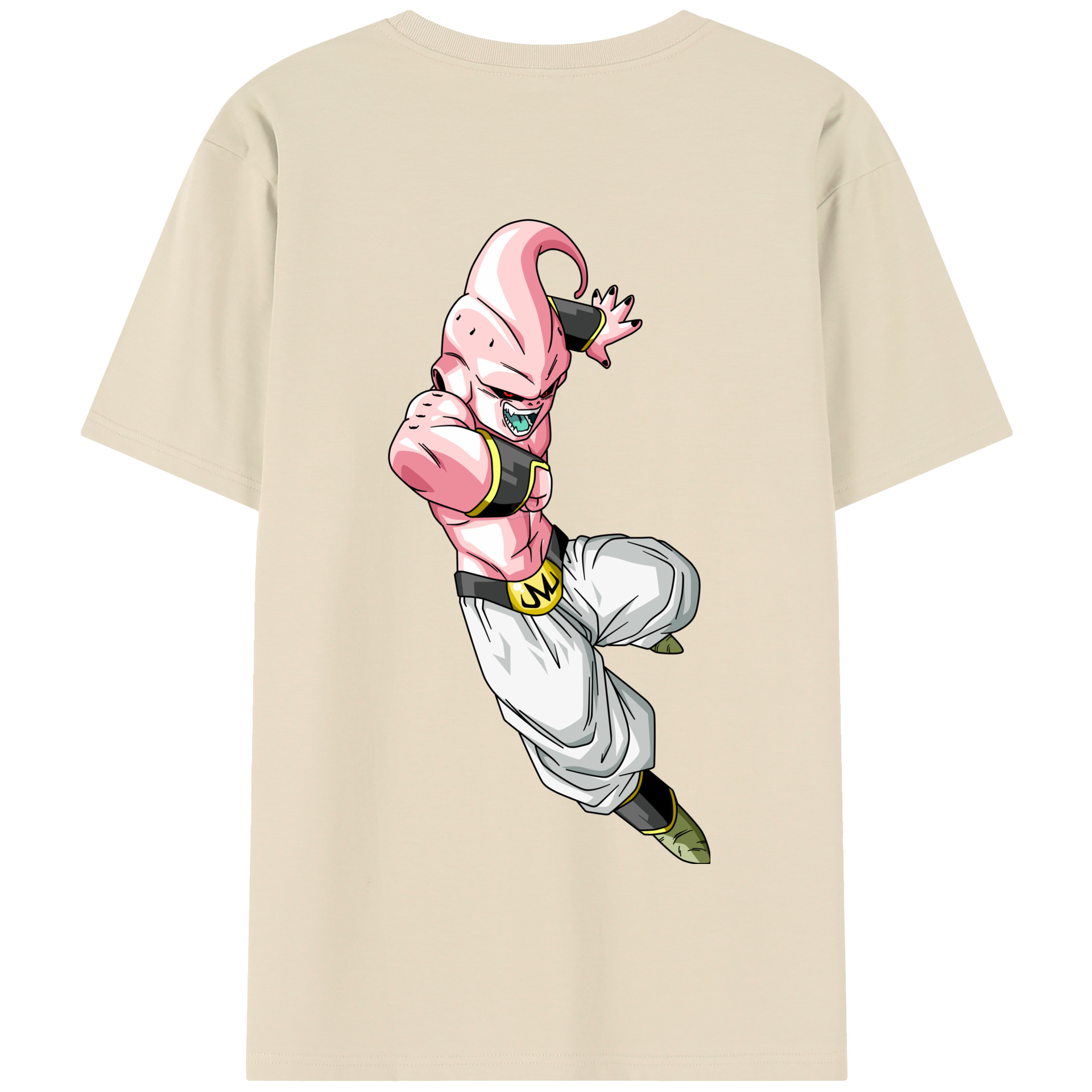 （画像用） ドラゴンボール 魔人ブウ DRAGON BALL Majin Buu 綿100％半袖Tシャツ（背面プリント）