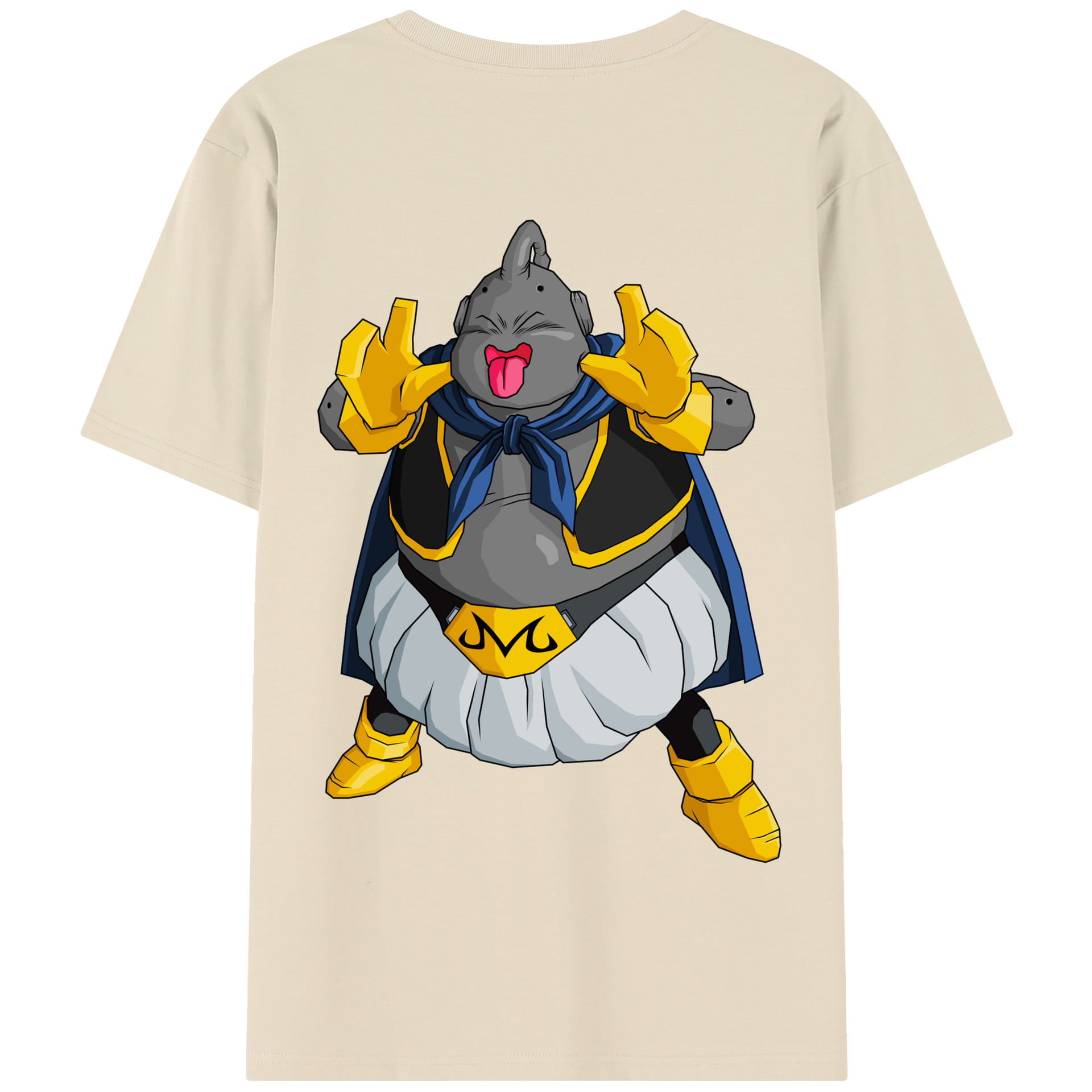 （画像用） ドラゴンボール 魔人ブウ DRAGON BALL Majin Buu 綿100％半袖Tシャツ（背面プリント）