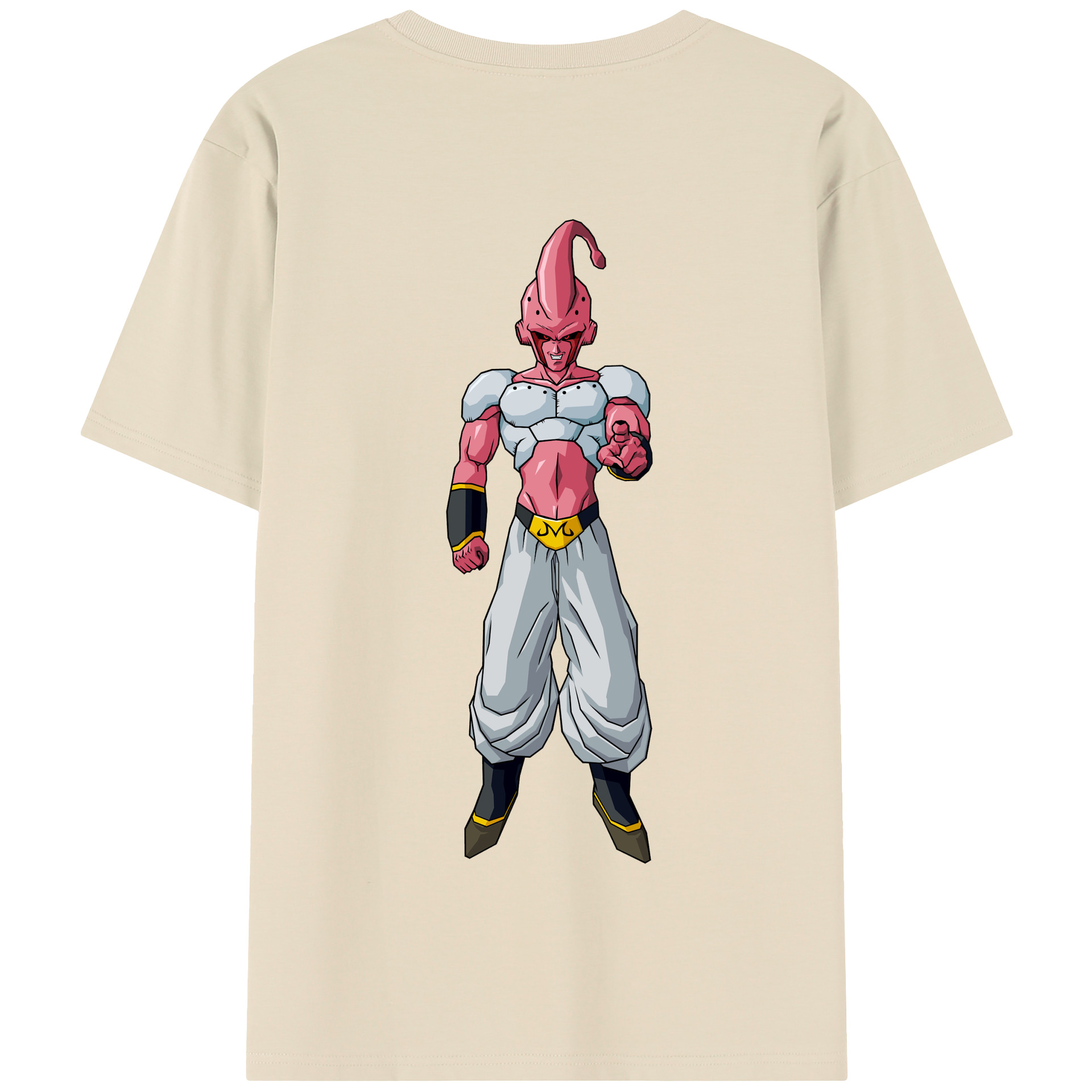 （画像用） ドラゴンボール 魔人ブウ DRAGON BALL Majin Buu 綿100％半袖Tシャツ（背面プリント）