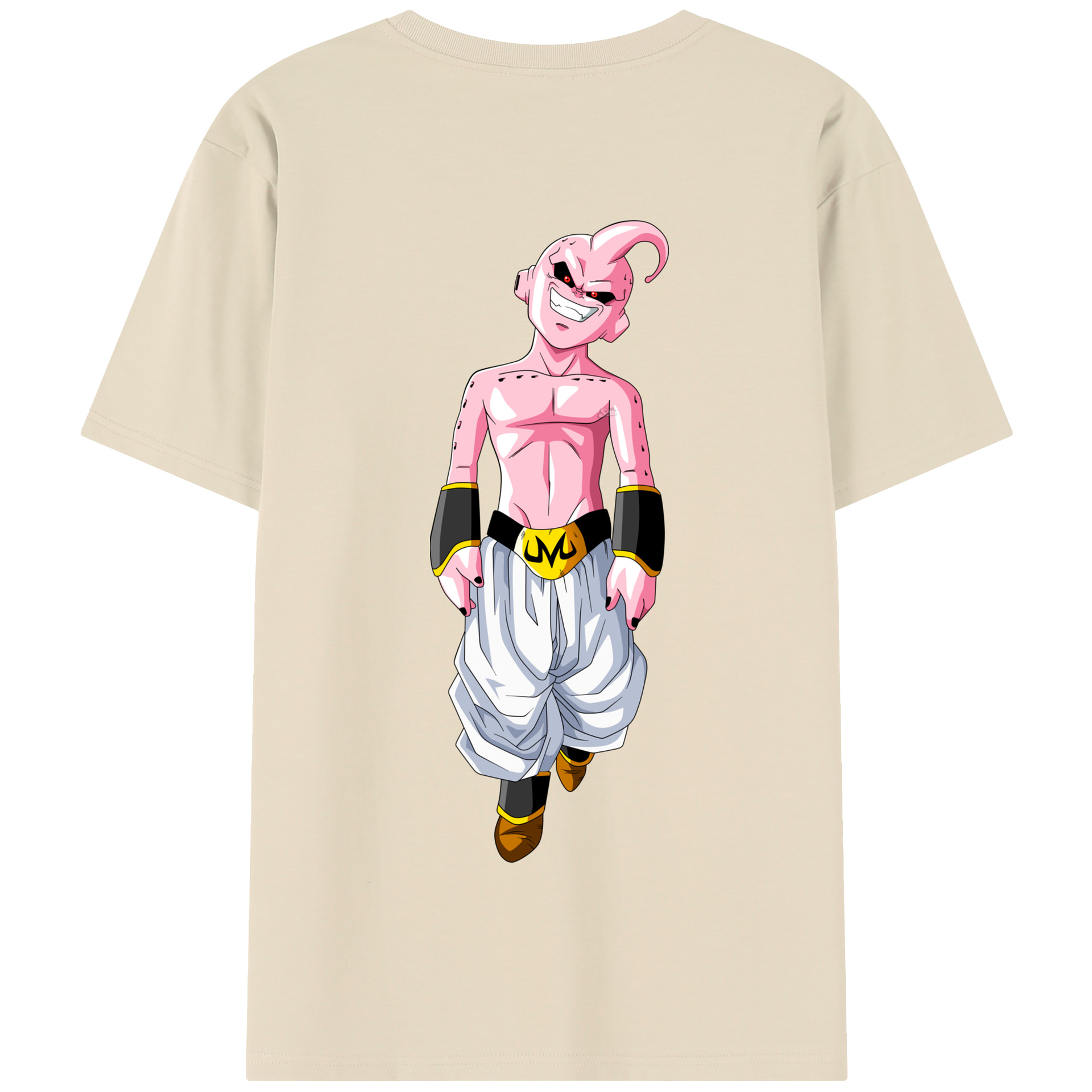（画像用） ドラゴンボール 魔人ブウ DRAGON BALL Majin Buu 綿100％半袖Tシャツ（背面プリント）
