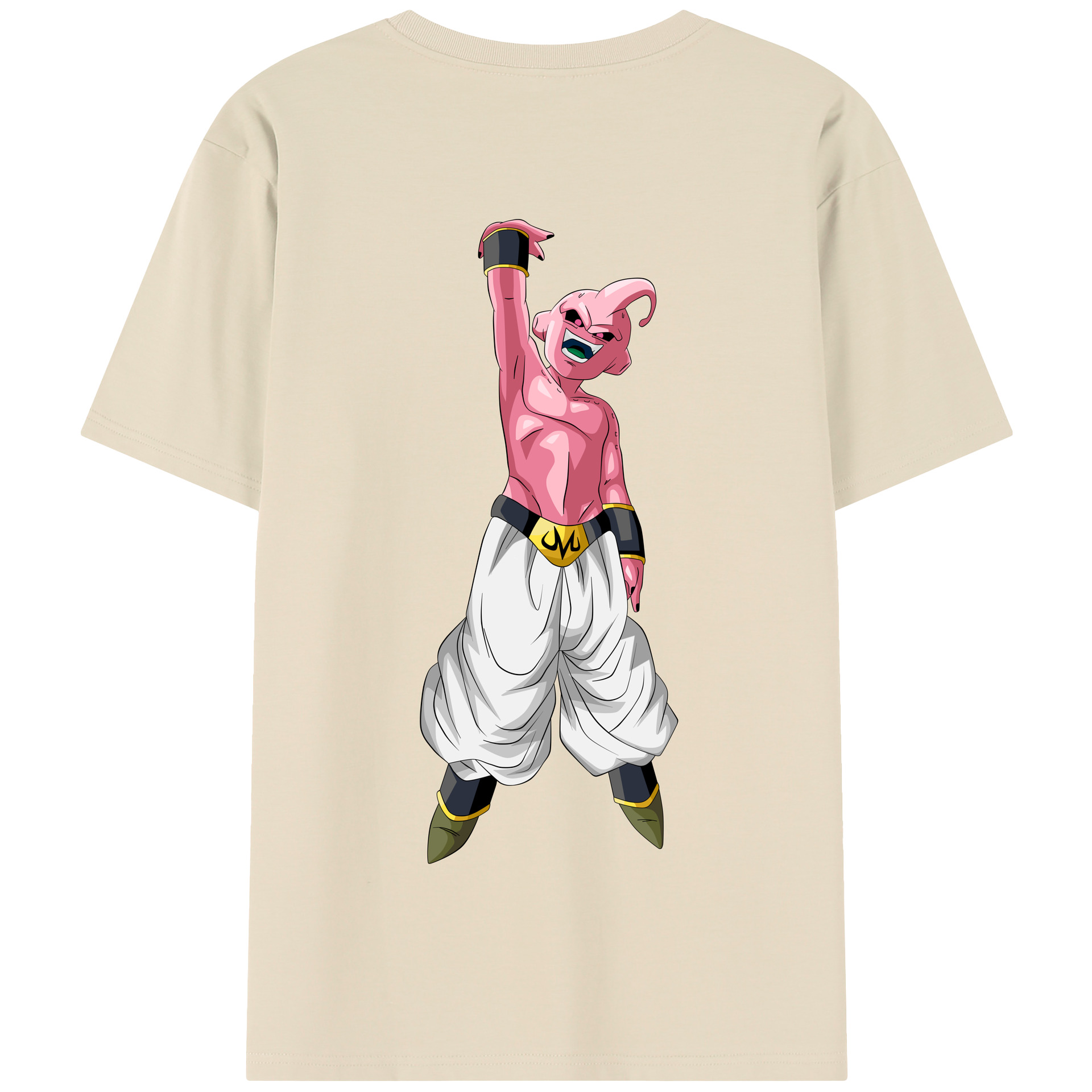 （画像用） ドラゴンボール 魔人ブウ DRAGON BALL Majin Buu 綿100％半袖Tシャツ（背面プリント）