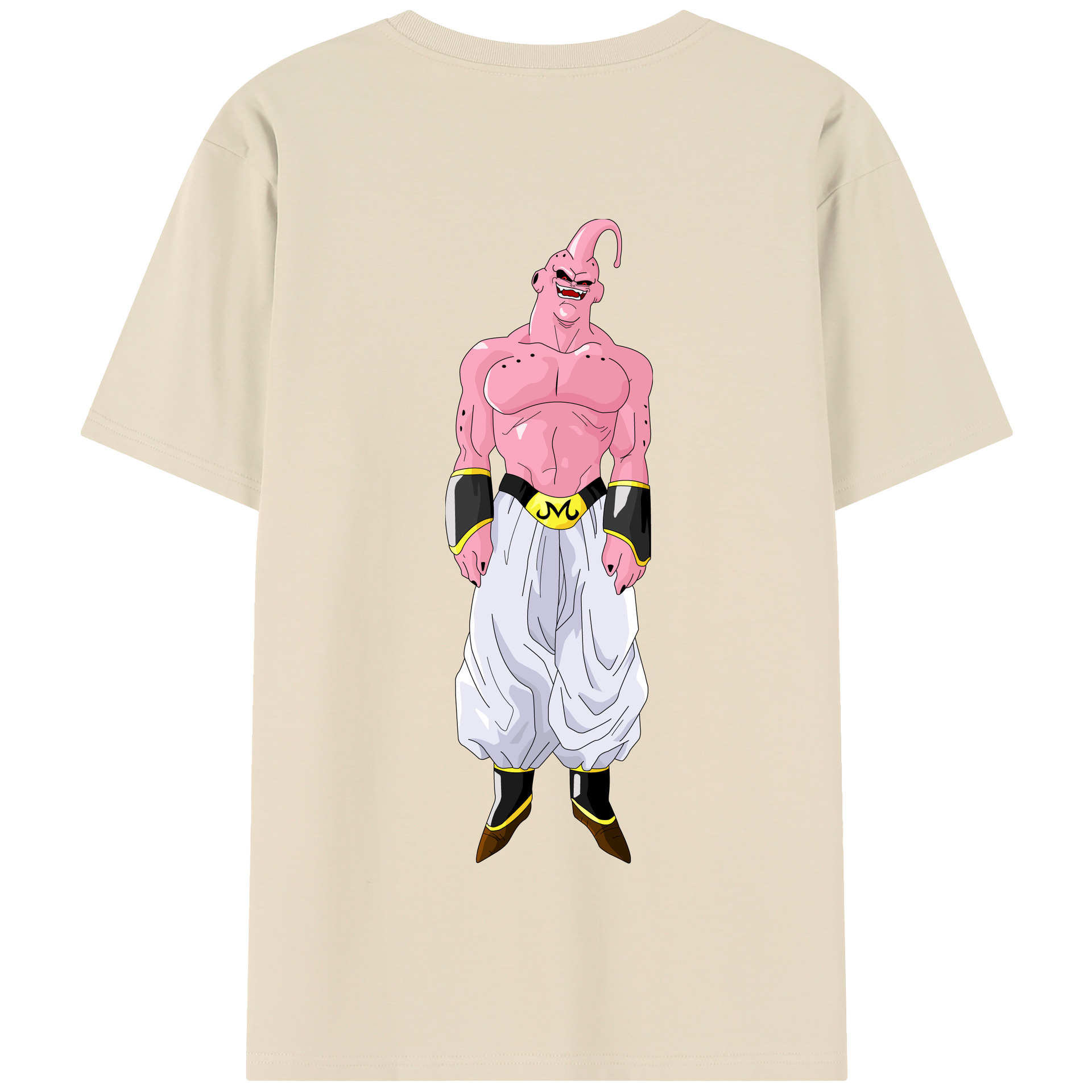 （画像用） ドラゴンボール 魔人ブウ DRAGON BALL Majin Buu 綿100％半袖Tシャツ（背面プリント）