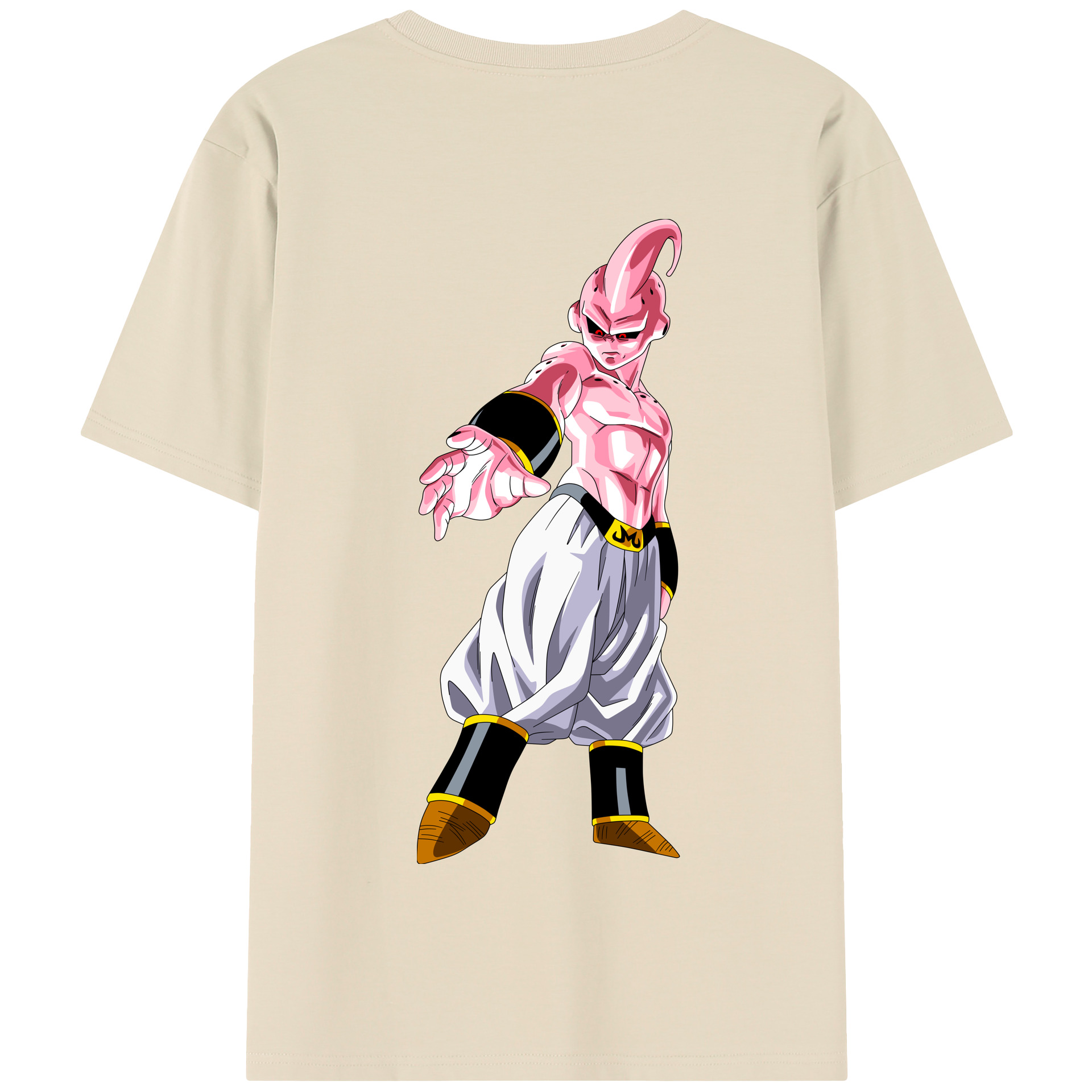 （画像用） ドラゴンボール 魔人ブウ DRAGON BALL Majin Buu 綿100％半袖Tシャツ（背面プリント）