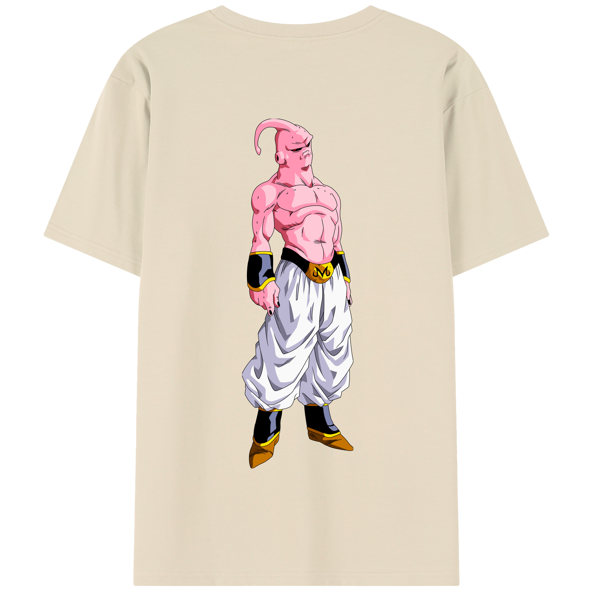 （画像用） ドラゴンボール 魔人ブウ DRAGON BALL Majin Buu 綿100％半袖Tシャツ（背面プリント）