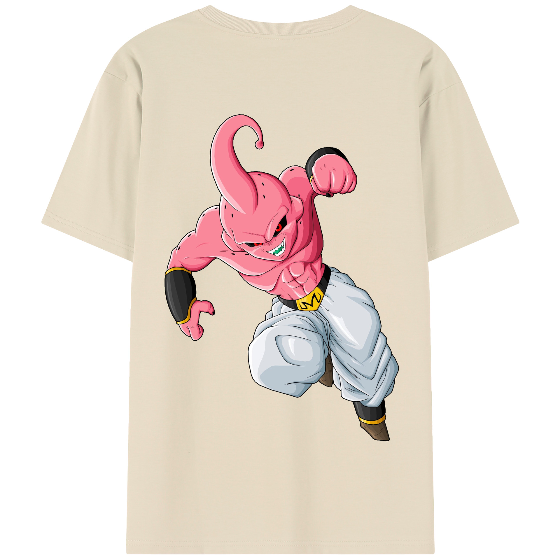 （画像用） ドラゴンボール 魔人ブウ DRAGON BALL Majin Buu 綿100％半袖Tシャツ（背面プリント）