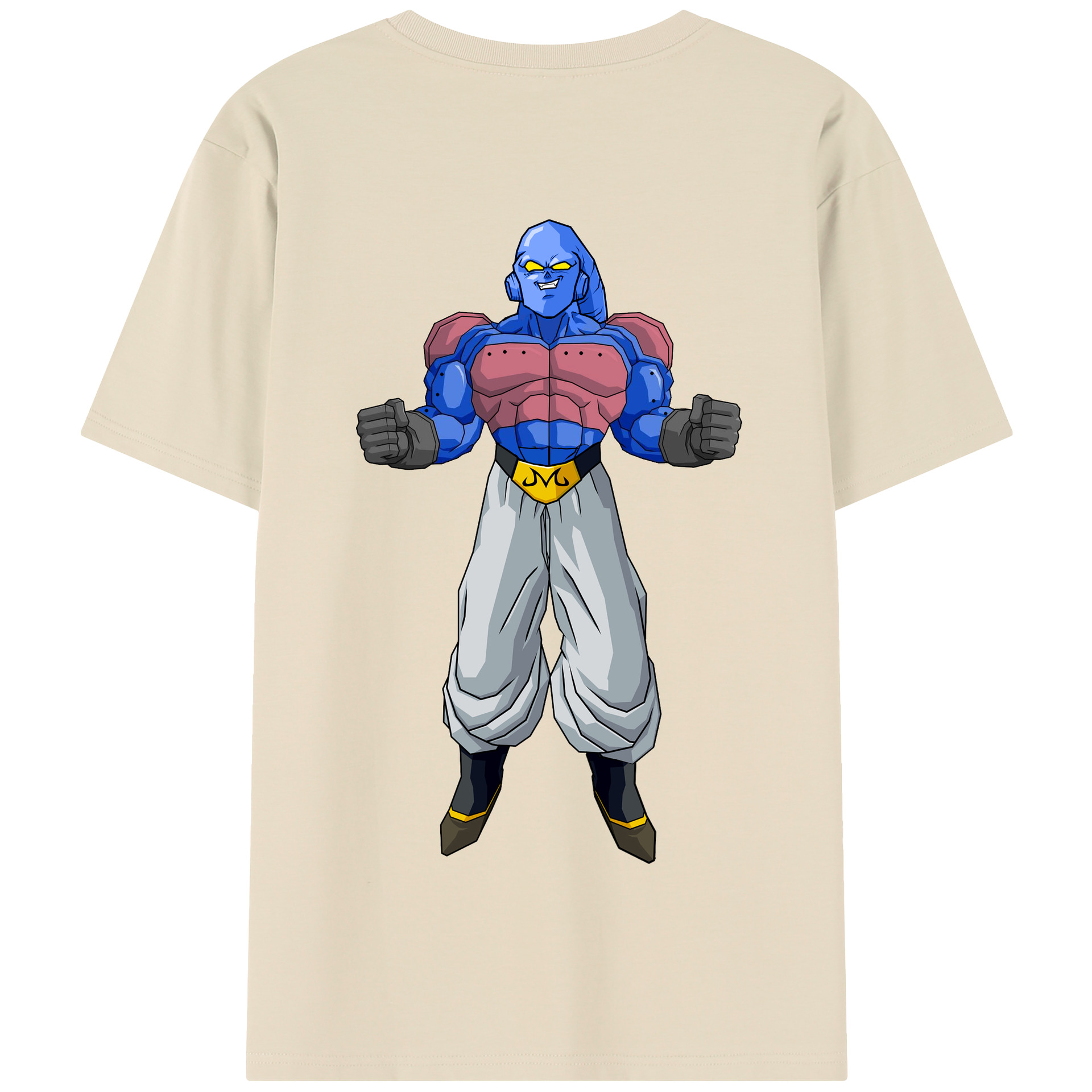 （画像用） ドラゴンボール 魔人ブウ DRAGON BALL Majin Buu 綿100％半袖Tシャツ（背面プリント）